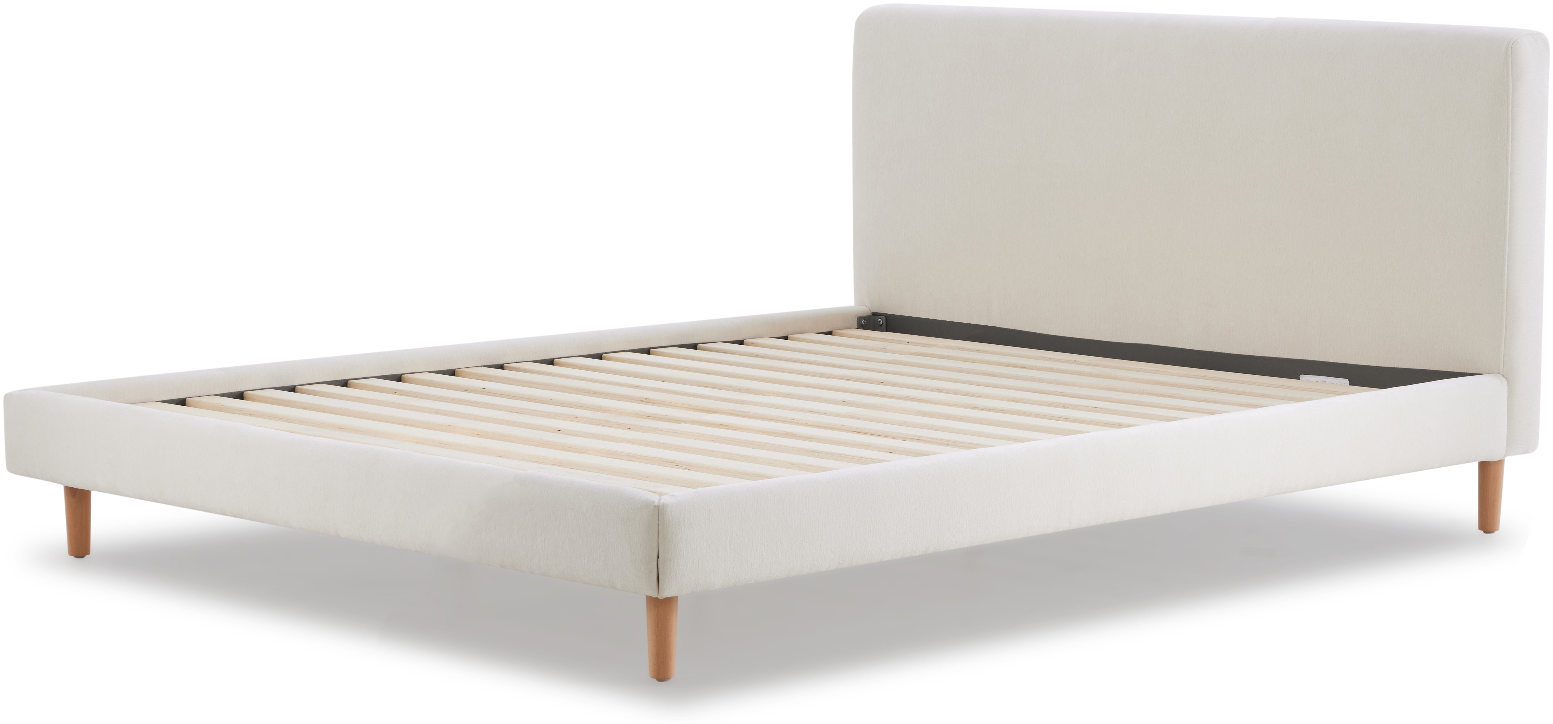 Cama Pure con tela FAM en blanco hueso, tamaño king cm - image 5