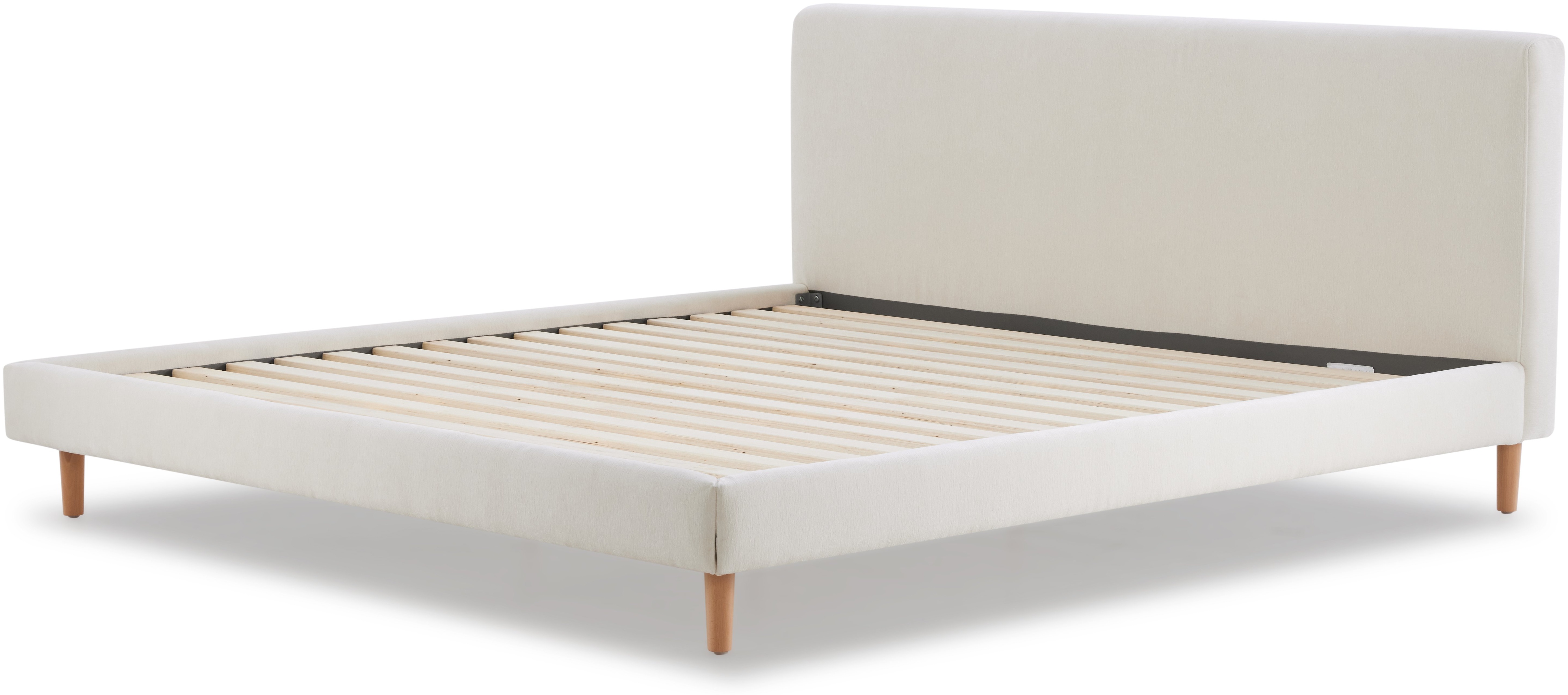 Cama Pure con tela FAM en blanco hueso, tamaño queen cm - image 1