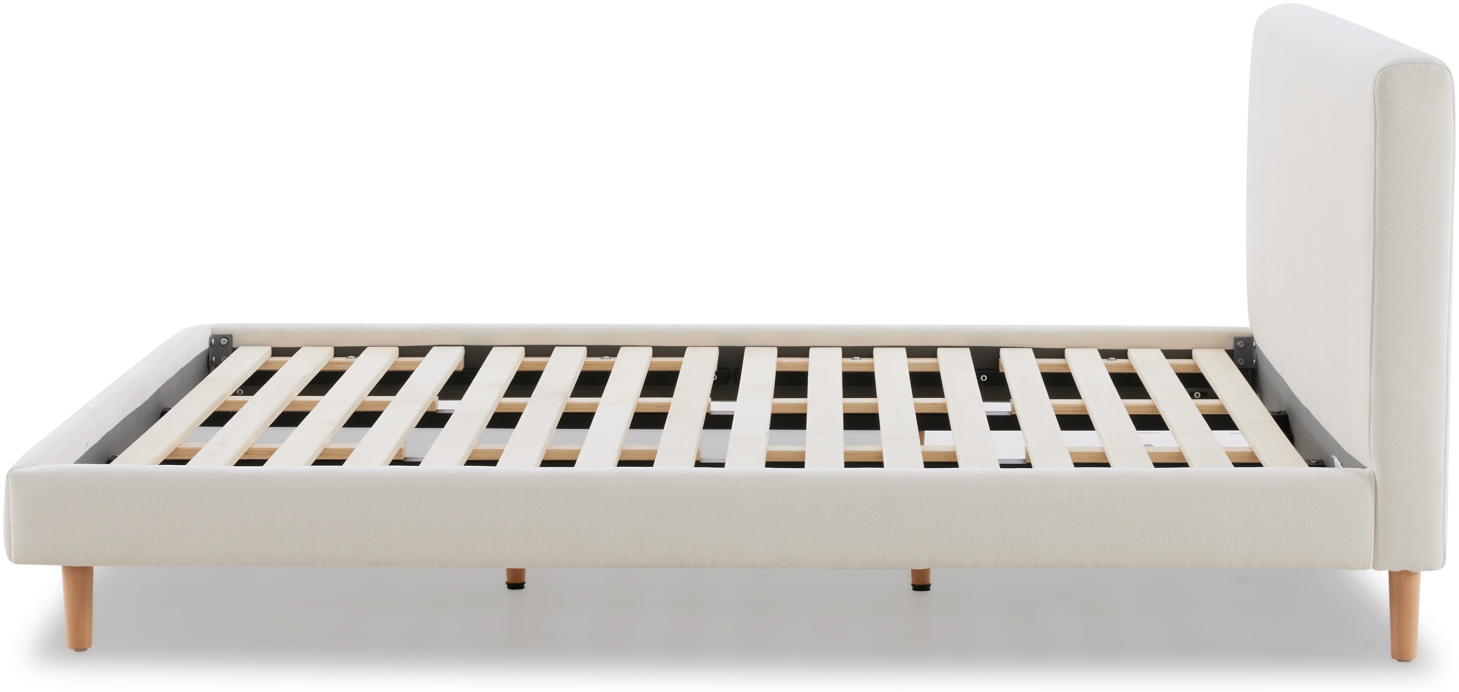 Cama Pure con tela FAM en blanco hueso, tamaño queen cm - image 3