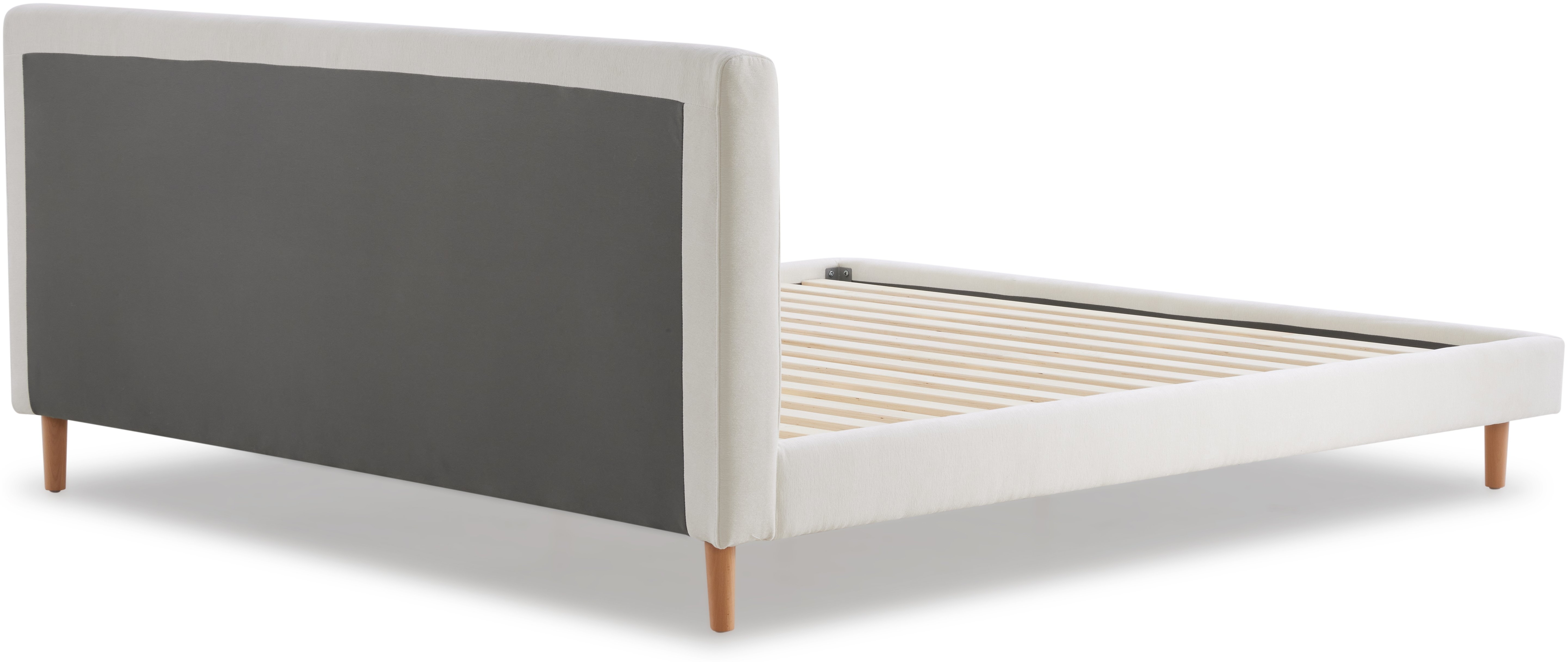 Cama Pure con tela FAM en blanco hueso, tamaño queen cm - image 4