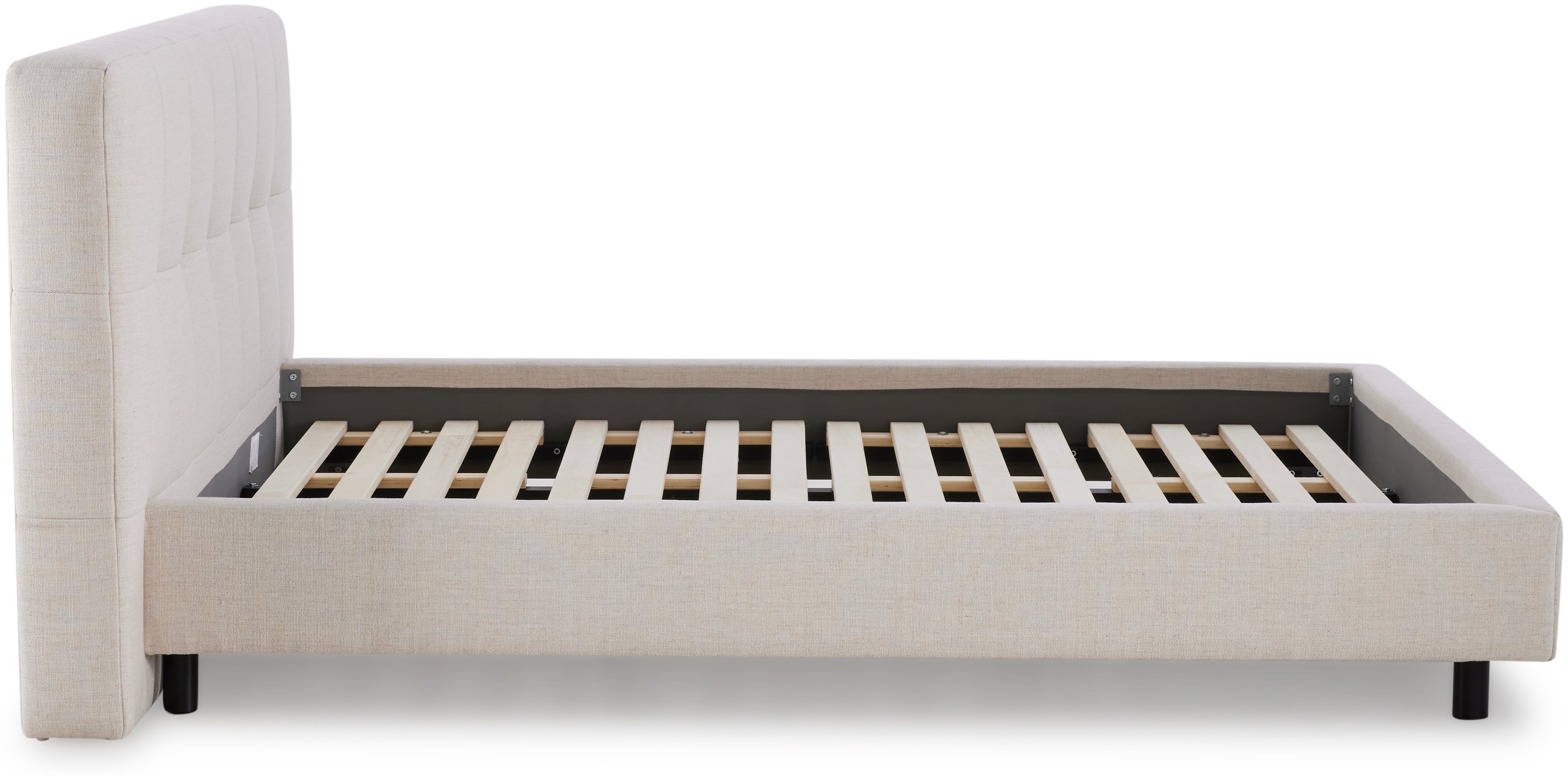 Cama Wafer con tela HOME Beige, tamaño king cm - image 2