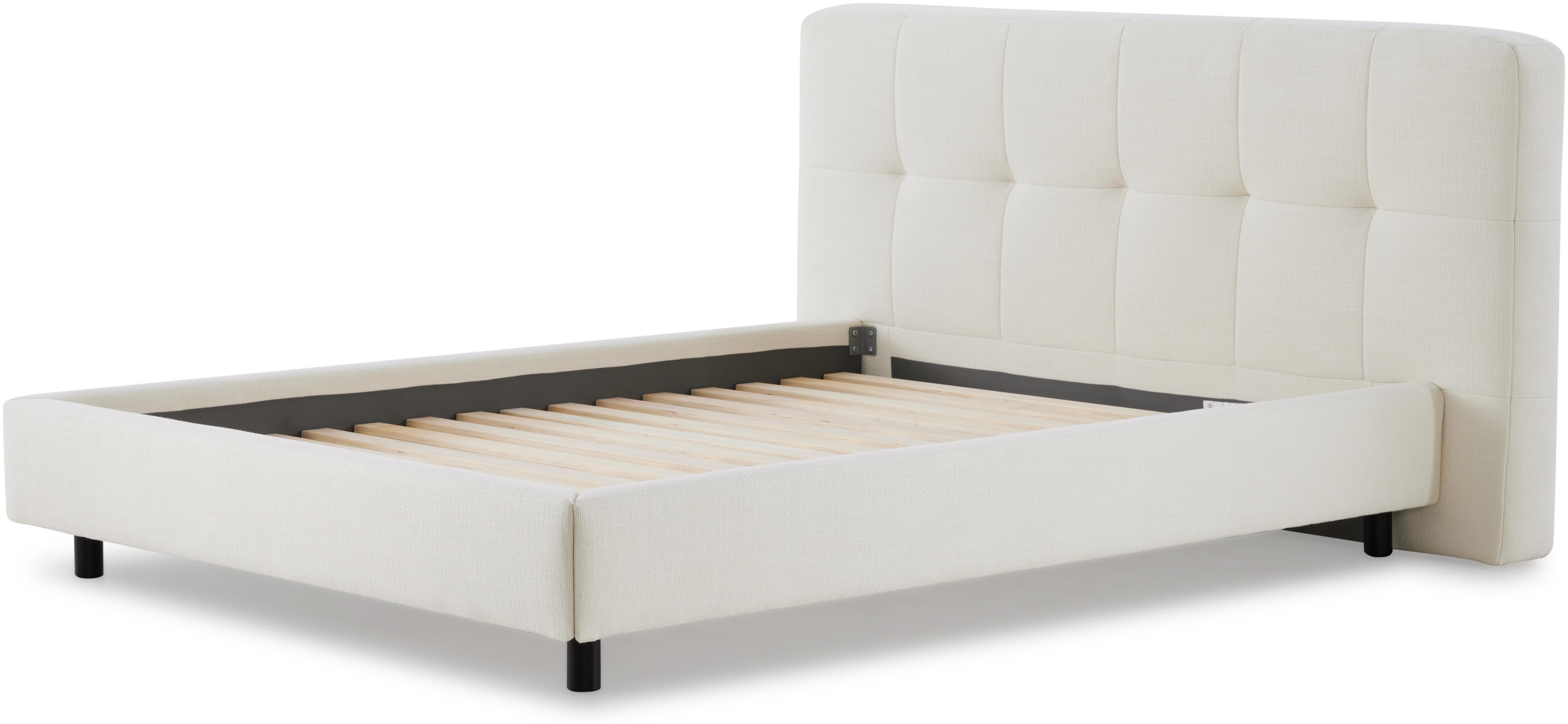 Cama Wafer con tela KIND en blanco hueso, tamaño king cm - image 5