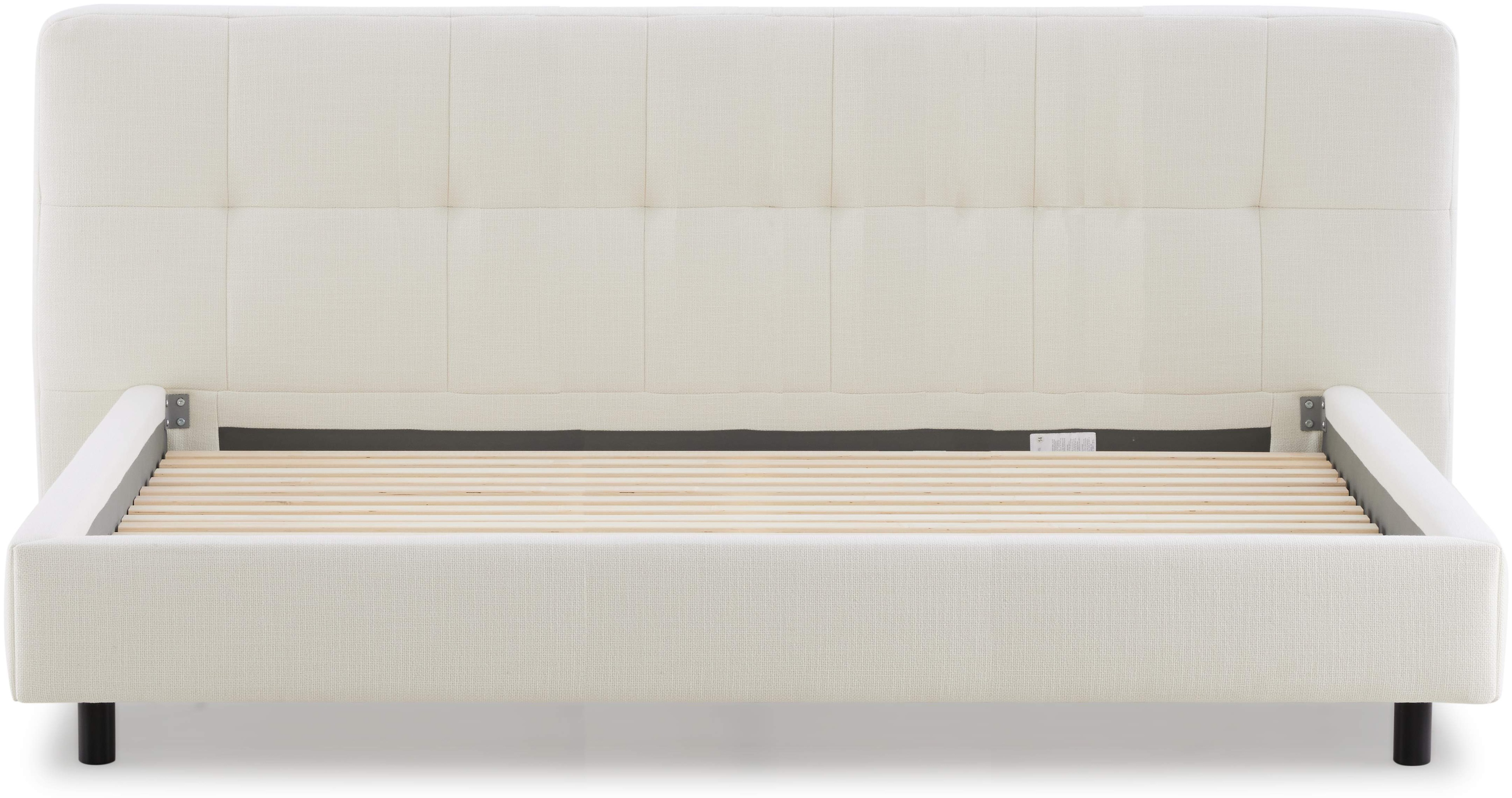 Cama Wafer con tela KIND en blanco hueso, tamaño queen cm - image 2