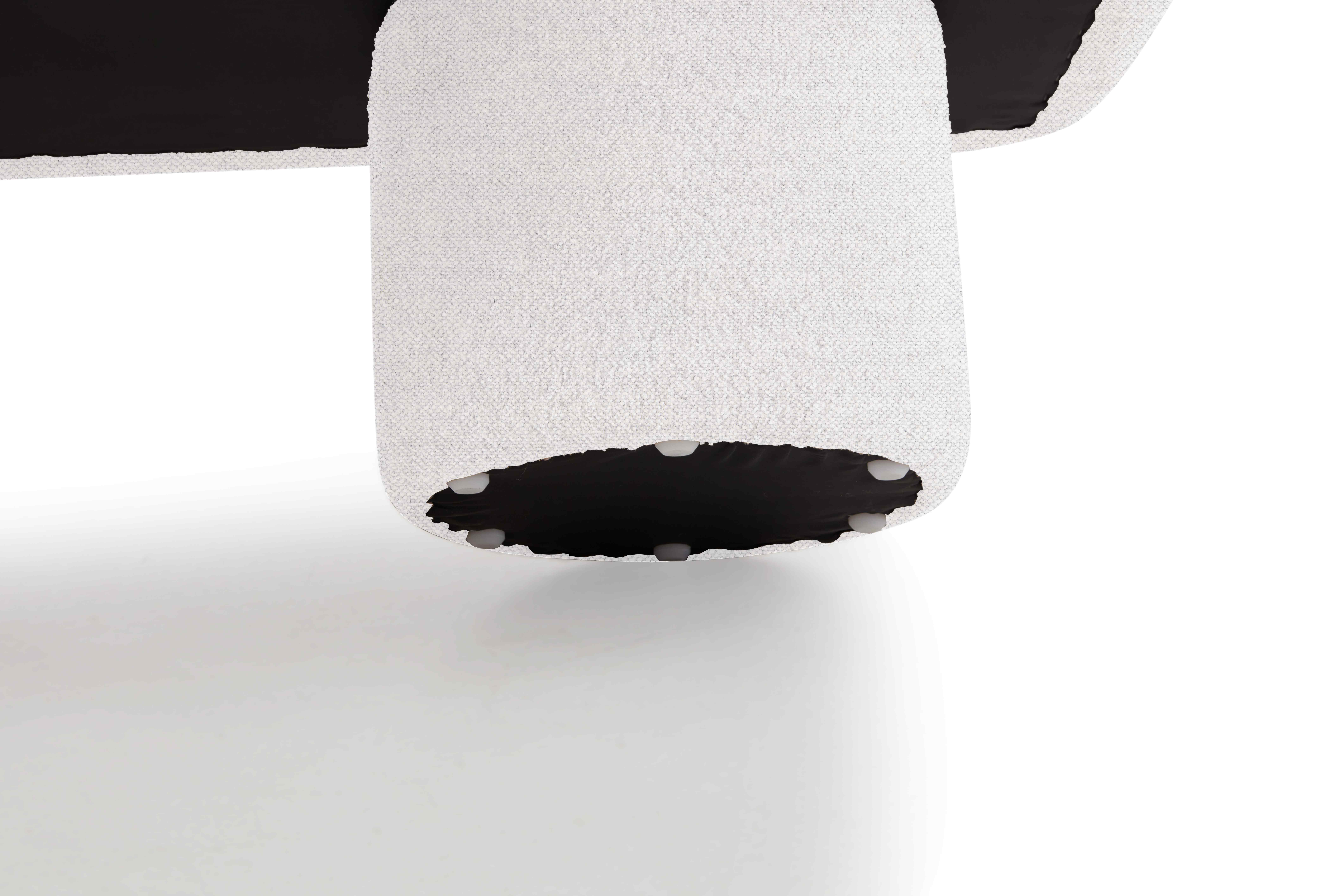 Banco bride con tela KIND en blanco hueso. - image 3