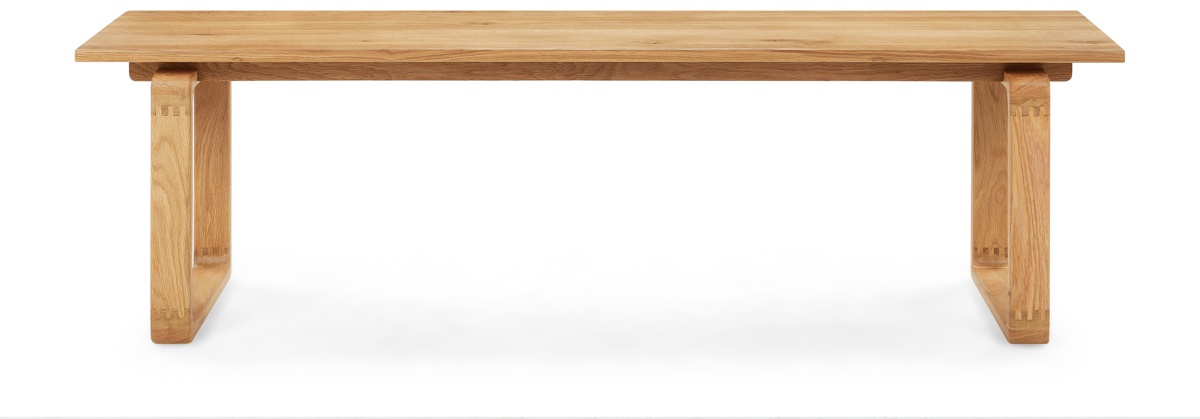 Orbit Bench with Solid natural oak frame - image 2