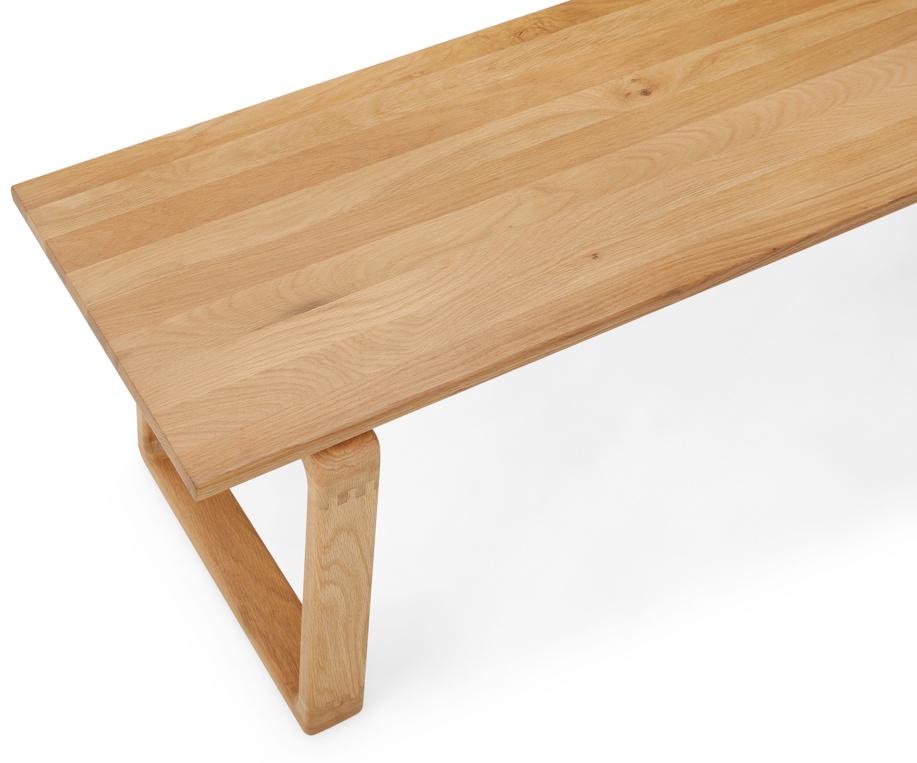 Orbit Bench with Solid natural oak frame - image 5