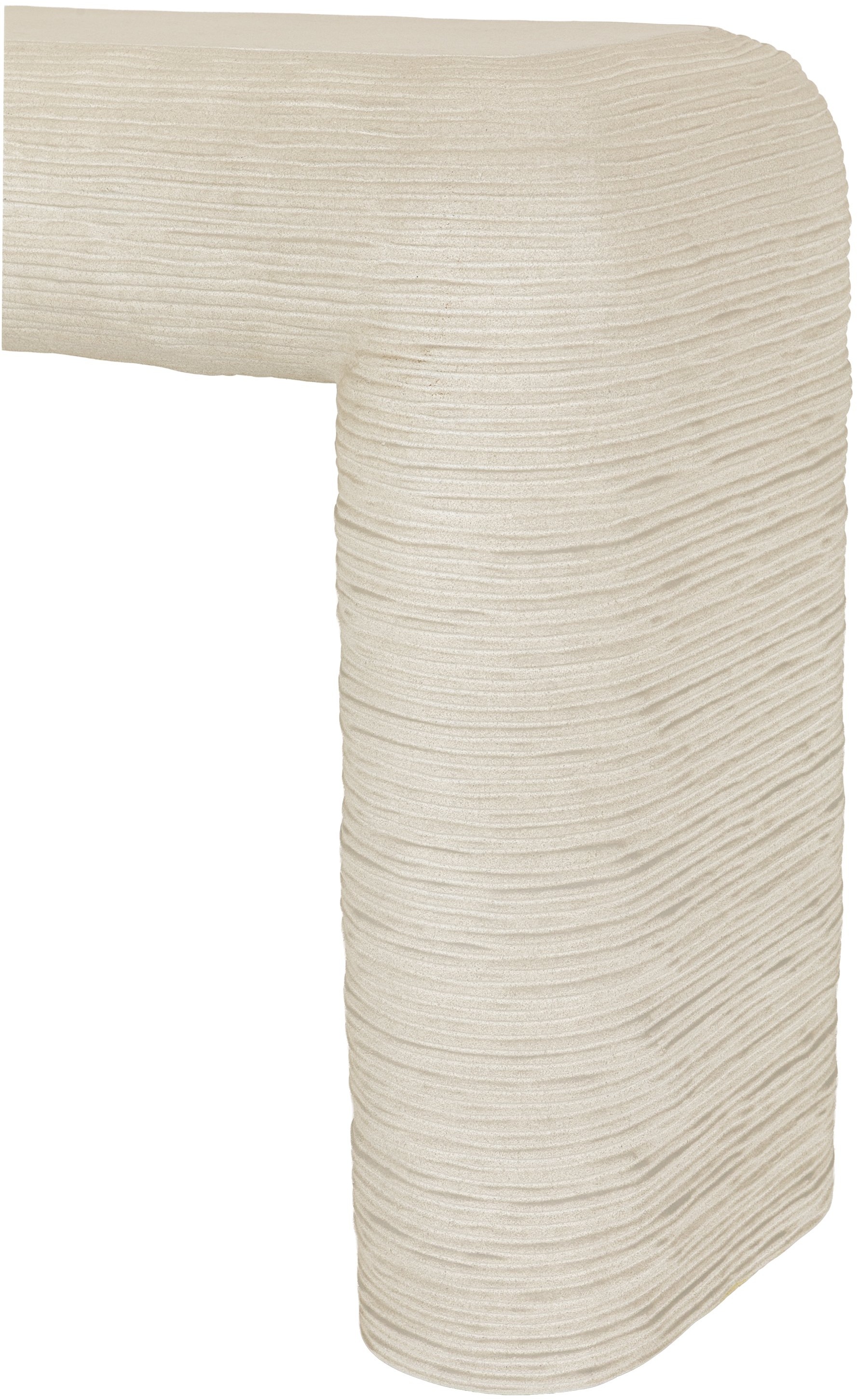 Colorado Console table with Limestone fibre cement with raked finish frame, 140 cm - image 3