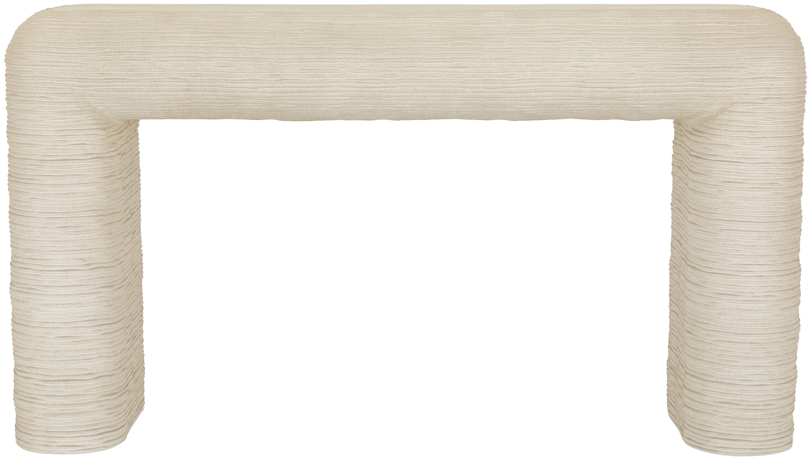 Colorado Console table with Limestone fibre cement with raked finish frame, 140 cm - image 4