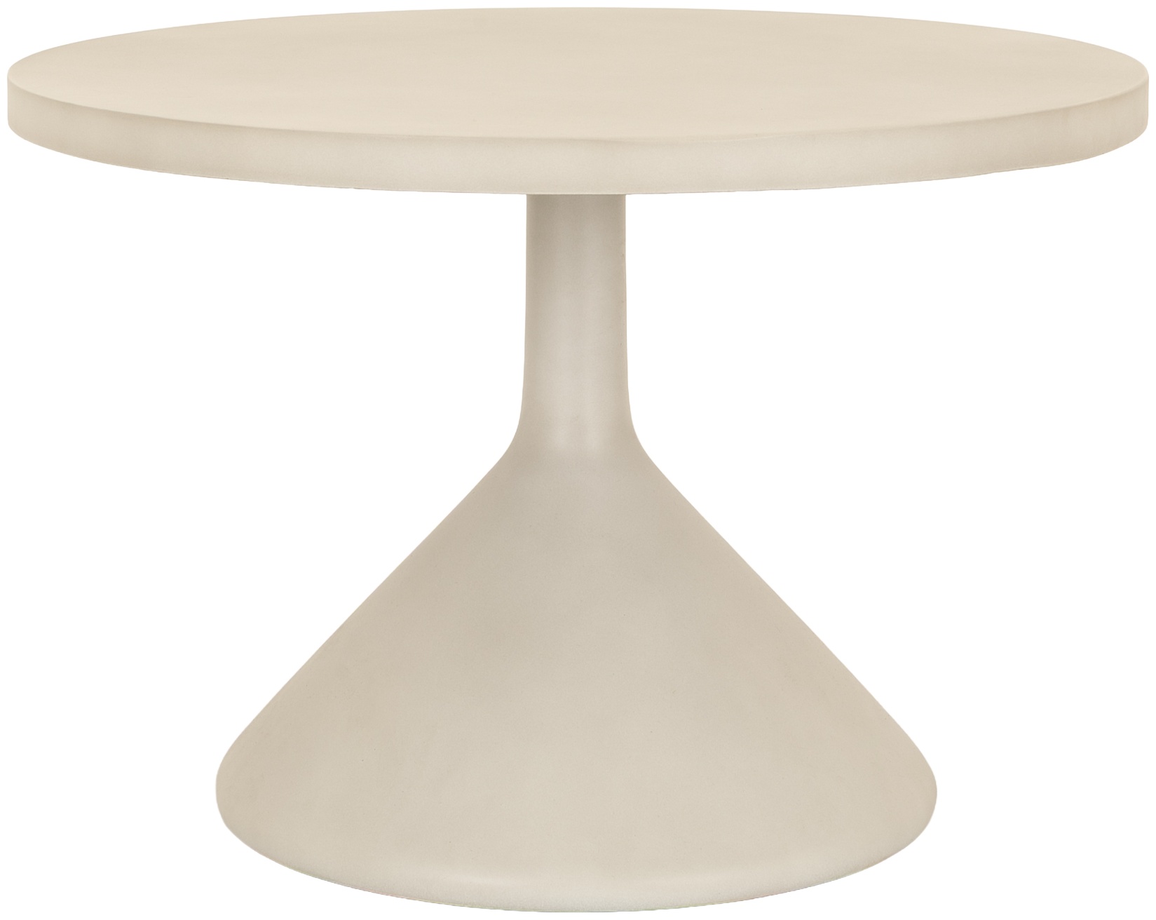 Mesa de café Lenuf con marco de cemento de fibra gris claro con acabado plano, 50 cm. - image 1