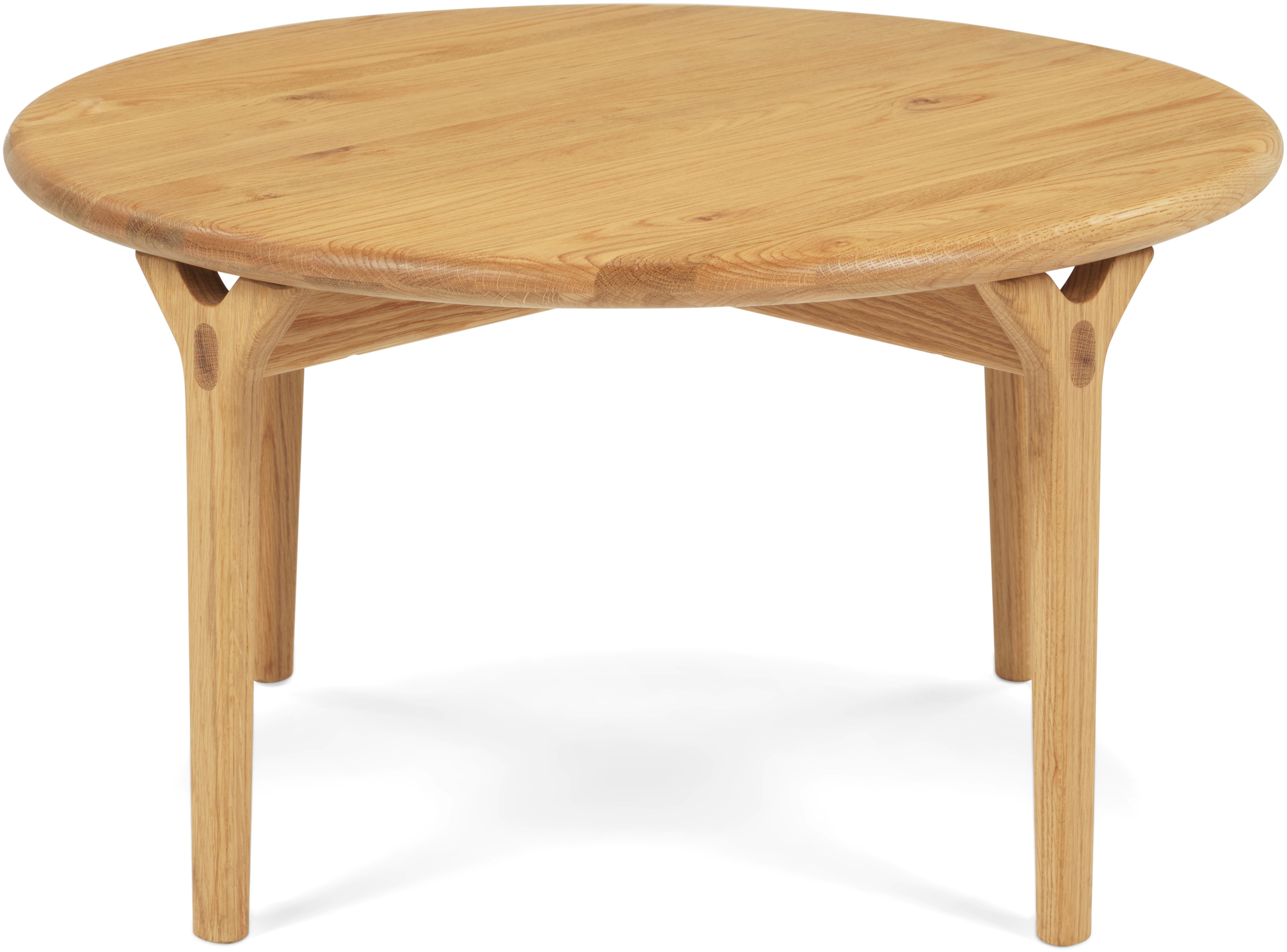 Mesa de café X-ray con marco de roble natural sólido, 80 cm. - image 2