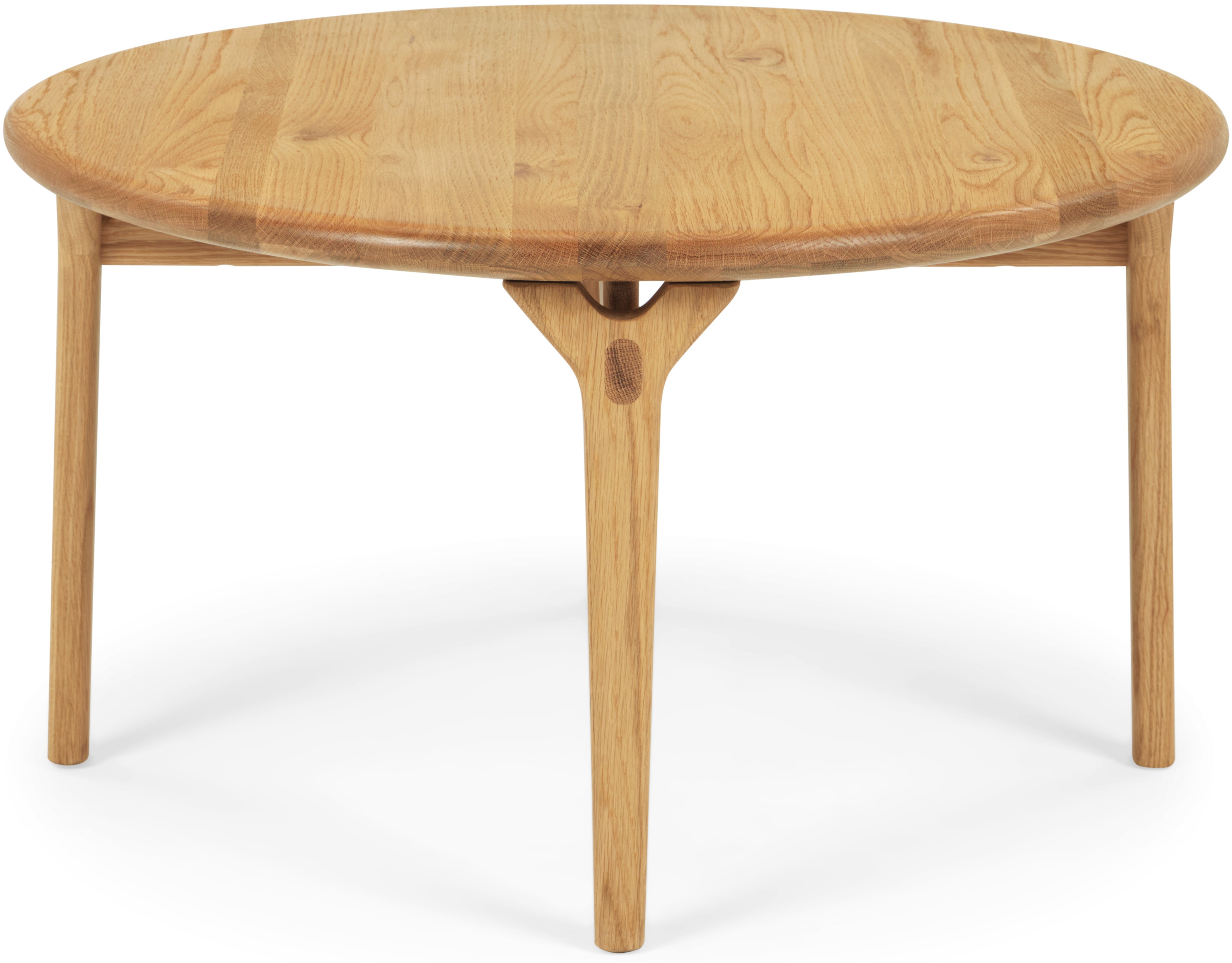 Mesa de café X-ray con marco de roble natural sólido, 80 cm. - image 3