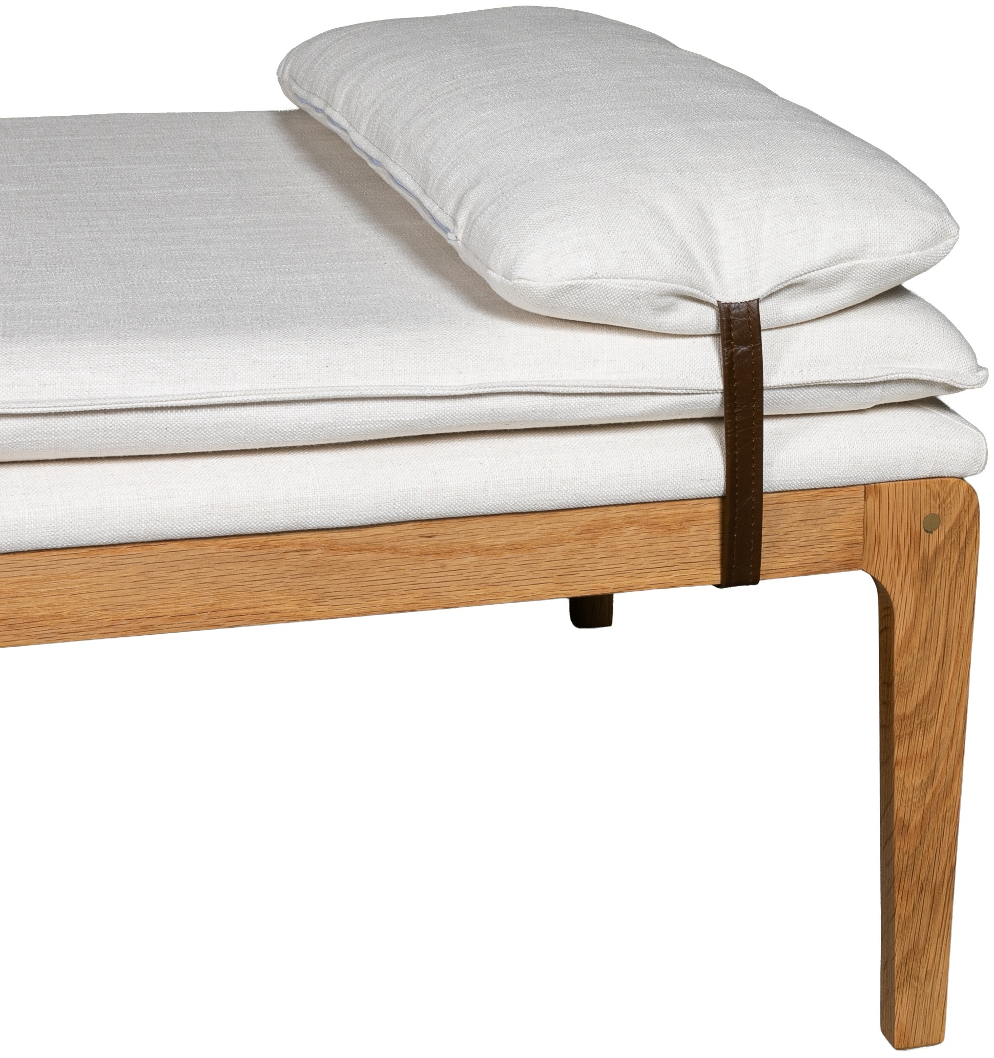 Cabo Daybed with Solid natural oak frame, Diego Cream Fabric - image 3