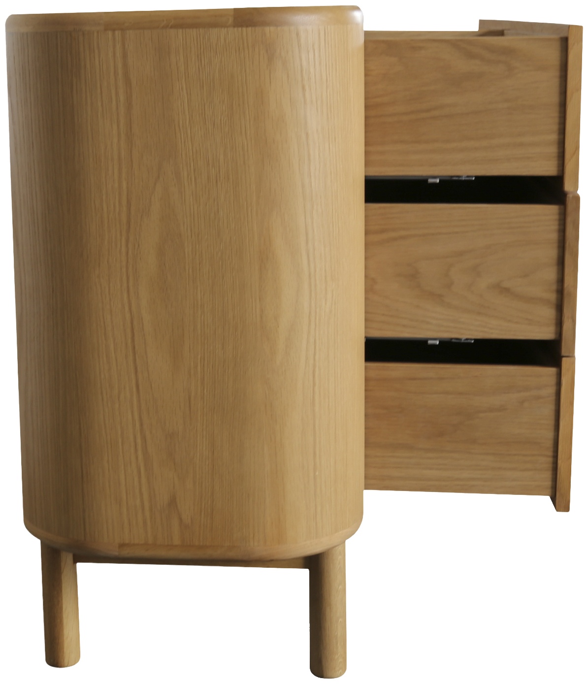 Cómoda Froda con marco de chapa de roble natural, 160 cm. - image 4