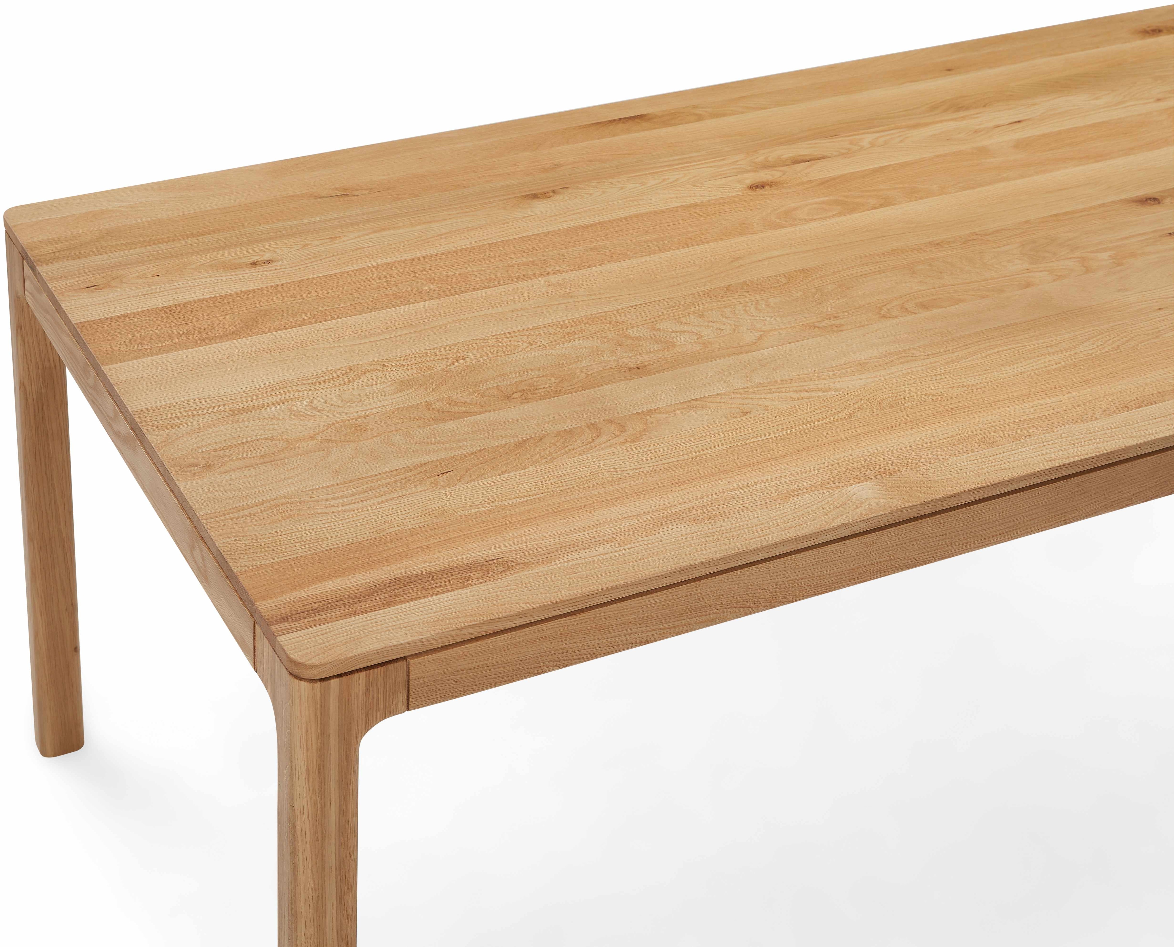 Aurora dining table with Solid natural oak frame, 180 cm - image 3