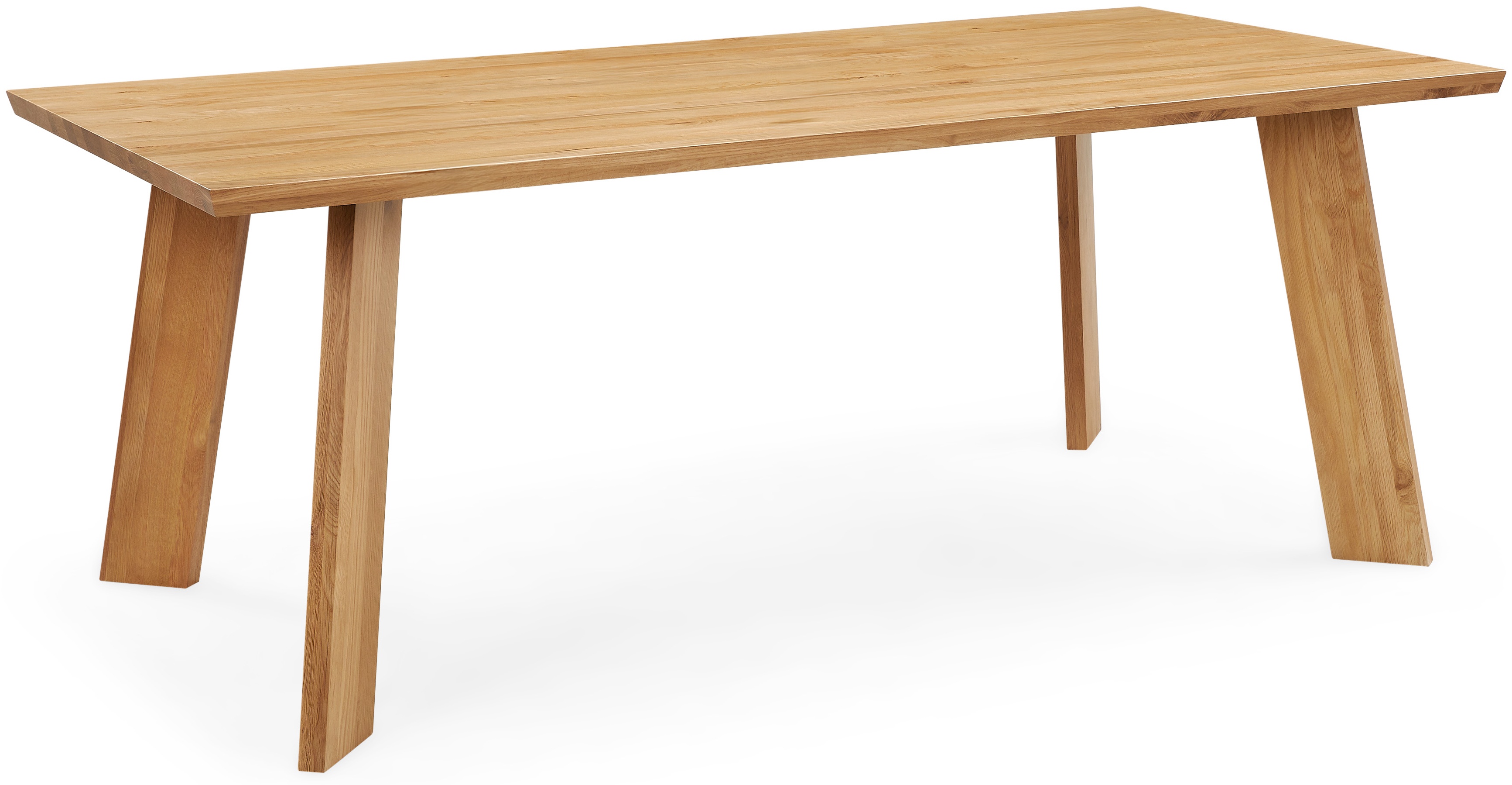 Mesa de comedor Bloc con marco de roble natural sólido, 200 cm. - image 1