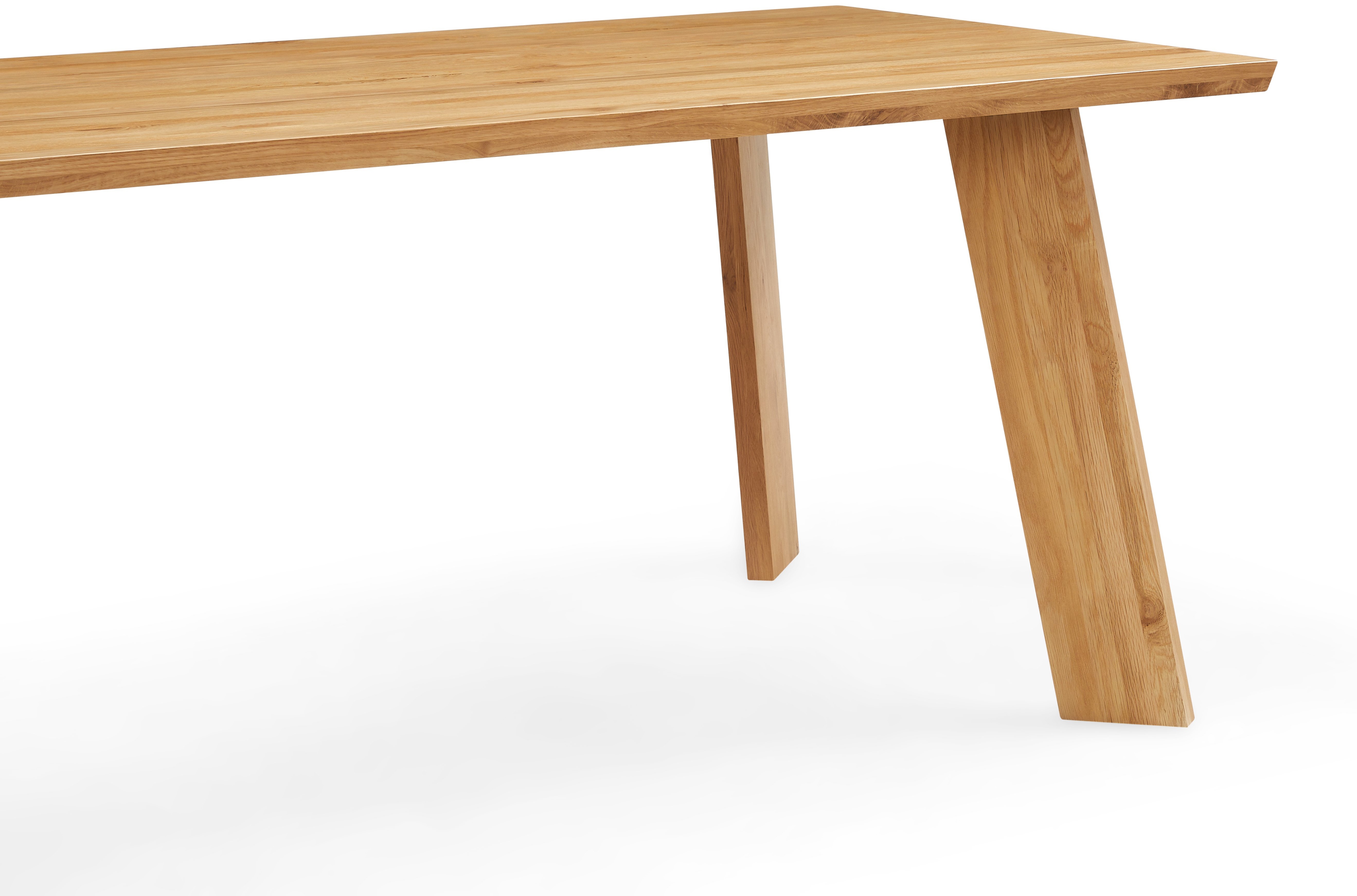 Mesa de comedor Bloc con marco de roble natural sólido, 200 cm. - image 4