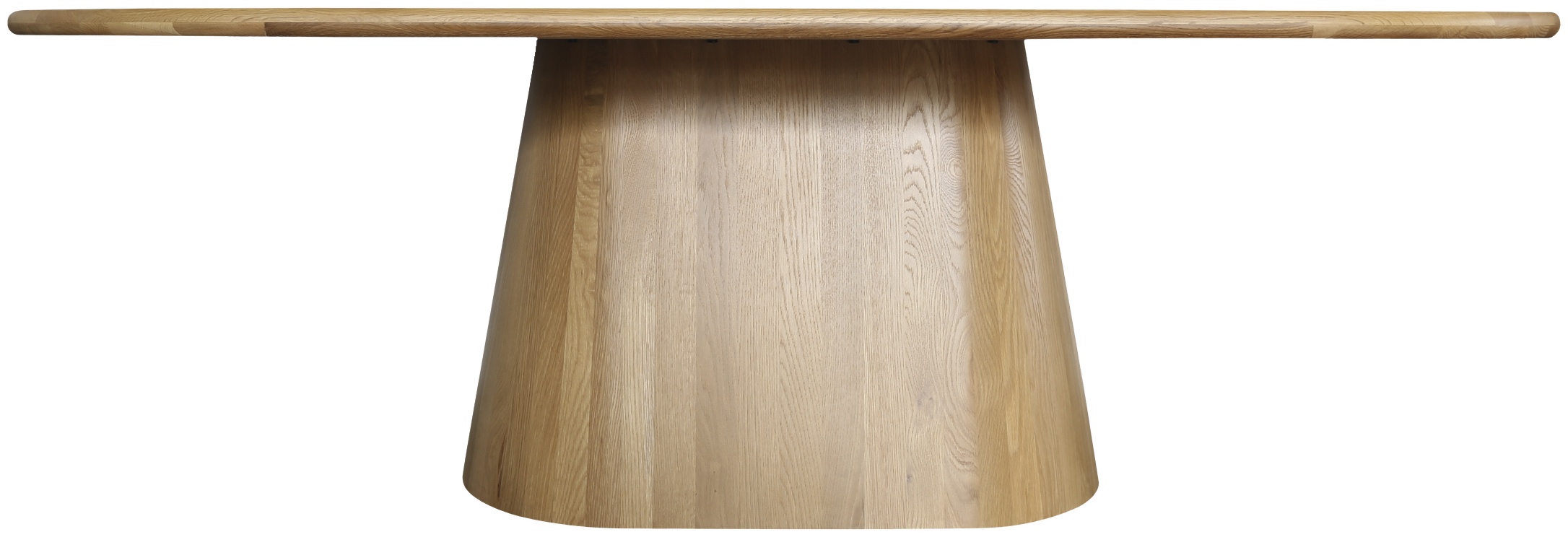 Mesa de comedor ovalada Ferrara con marco de roble natural sólido, 240 cm - image 2