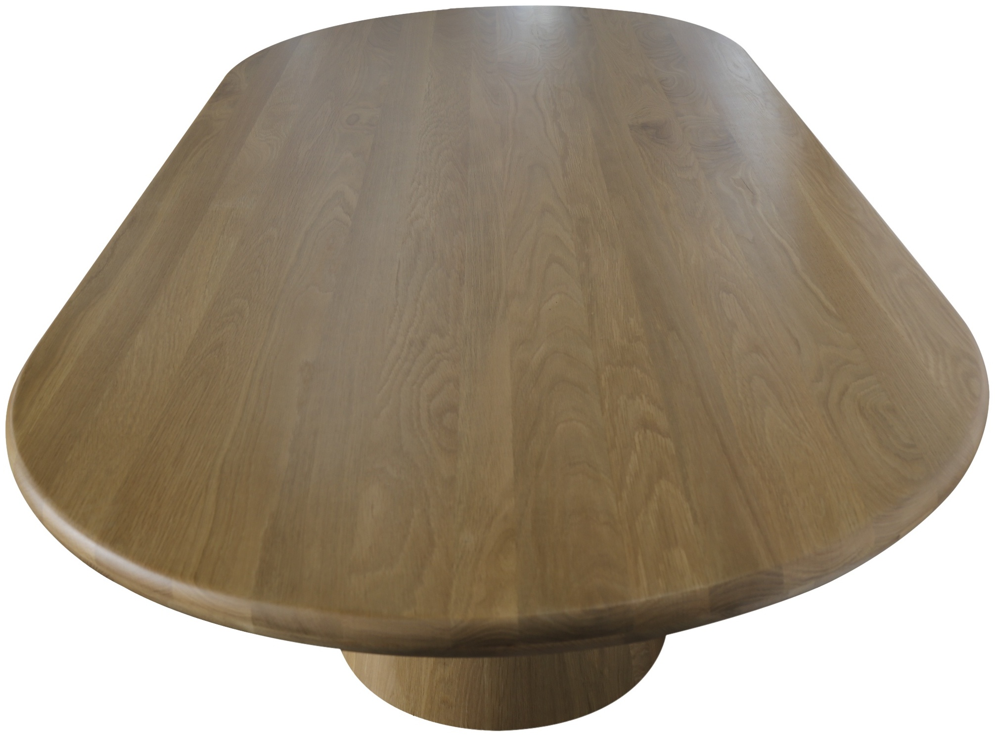 Ferrara oval dining table with Solid natural oak frame, 240 cm - image 5