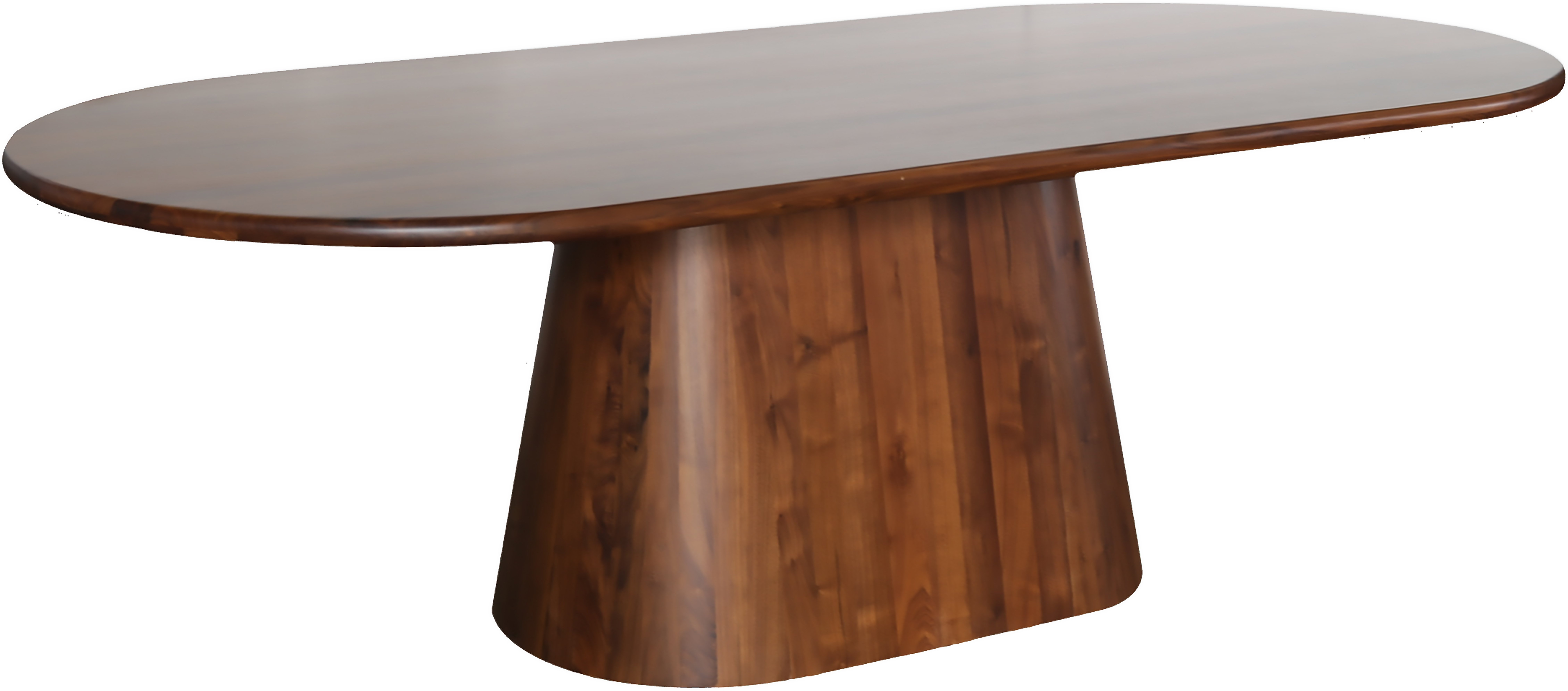 Mesa de comedor ovalada Ferrara con marco de nogal natural sólido, 240 cm - image 3