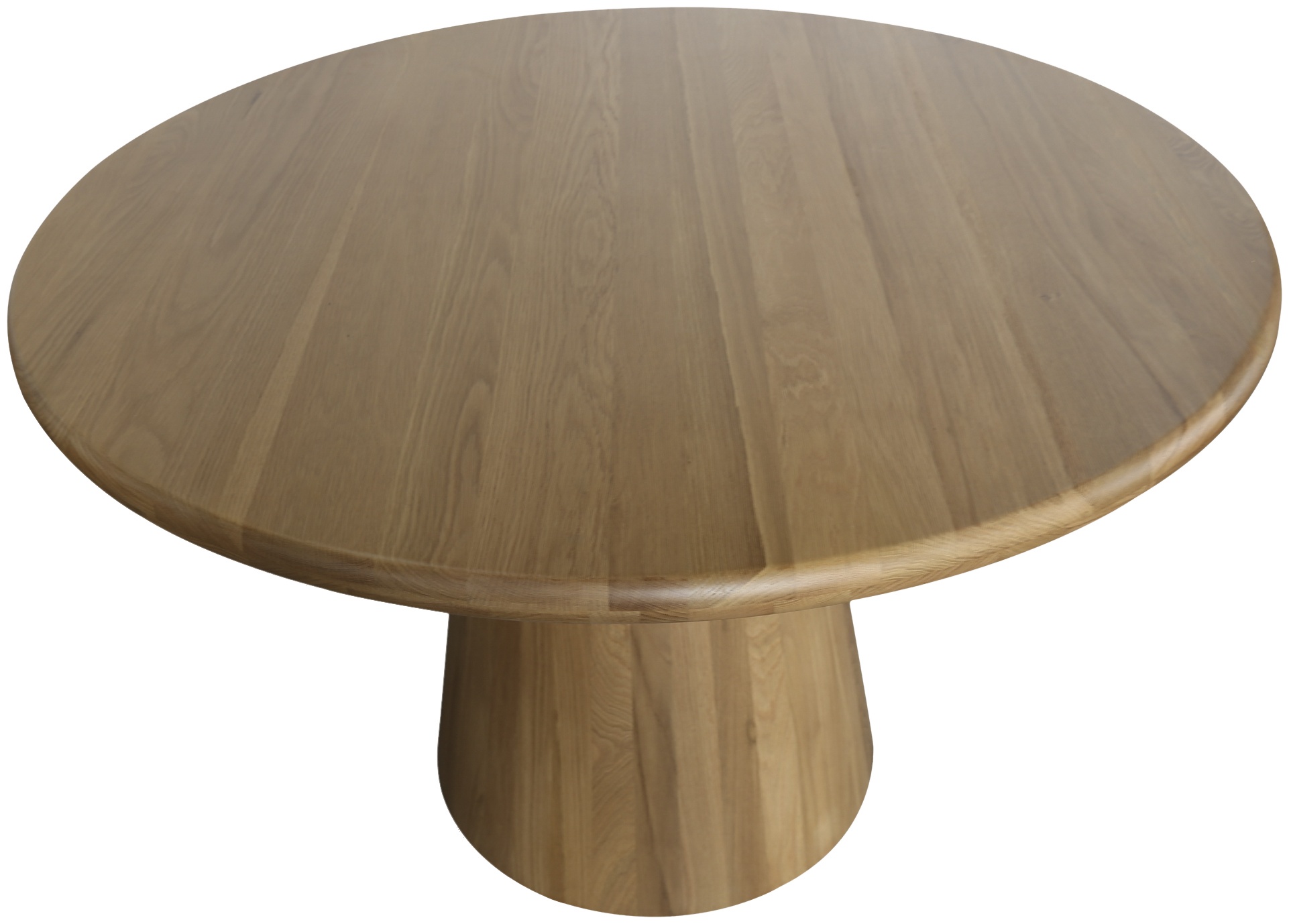 Mesa de comedor redonda Ferrara con marco de roble natural sólido, 120 cm - image 3