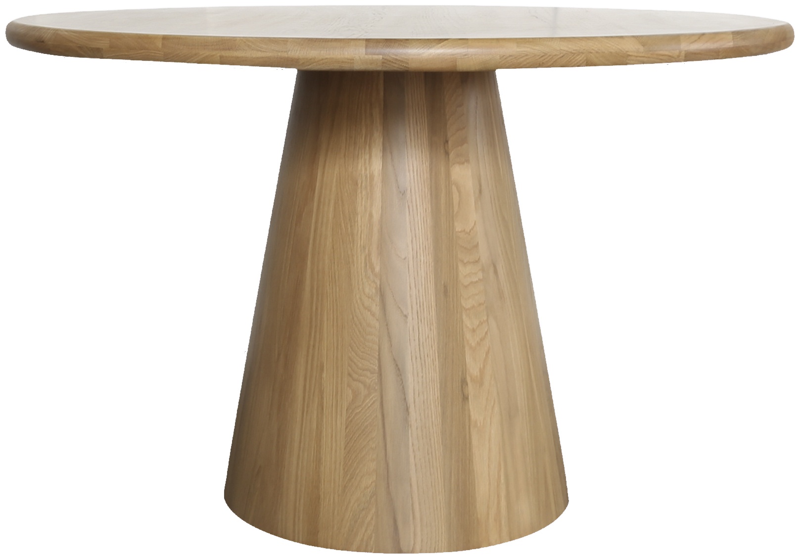 Mesa de comedor redonda Ferrara con marco de roble natural sólido, 120 cm - image 4