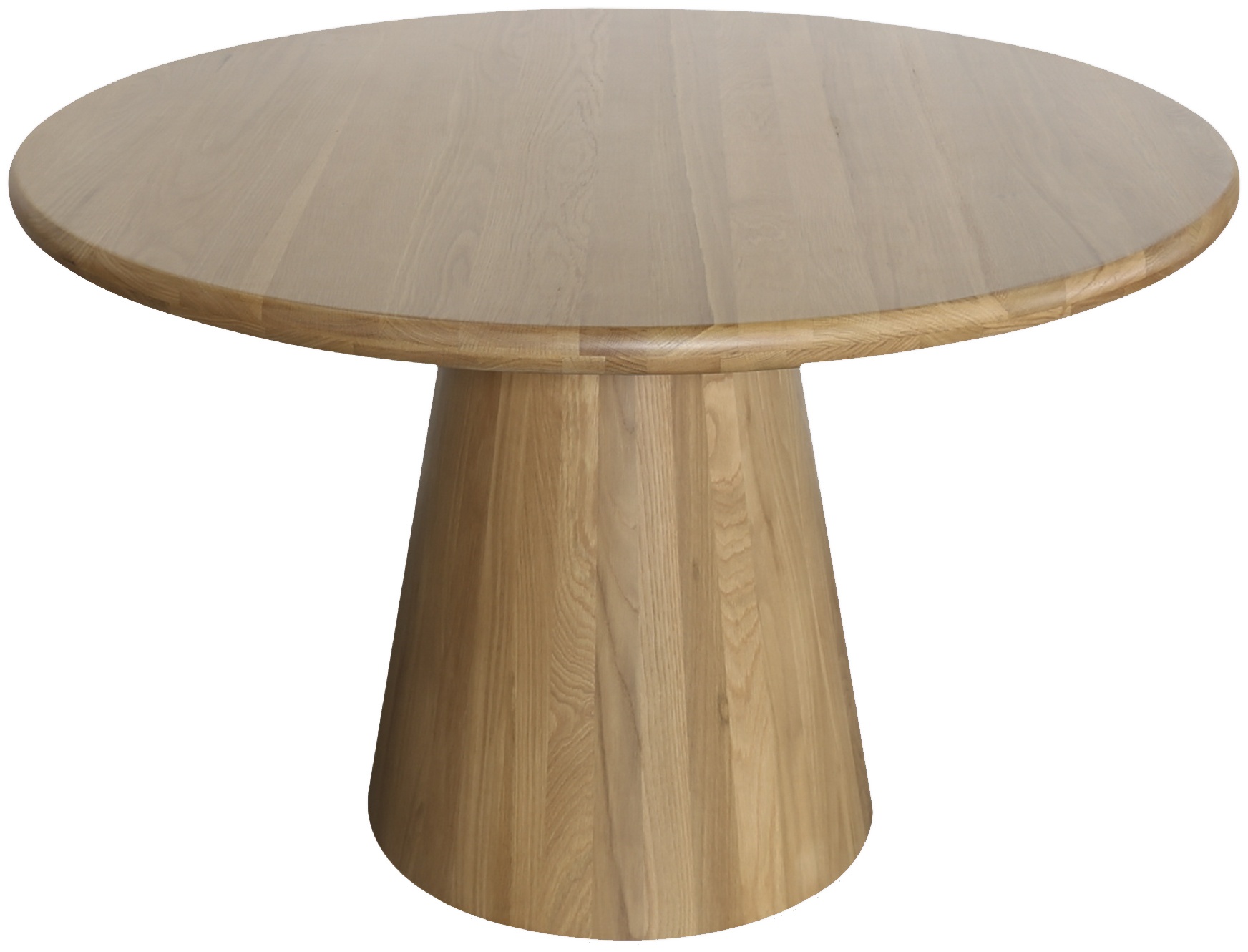 Mesa de comedor redonda Ferrara con marco de roble natural sólido, 120 cm - image 5