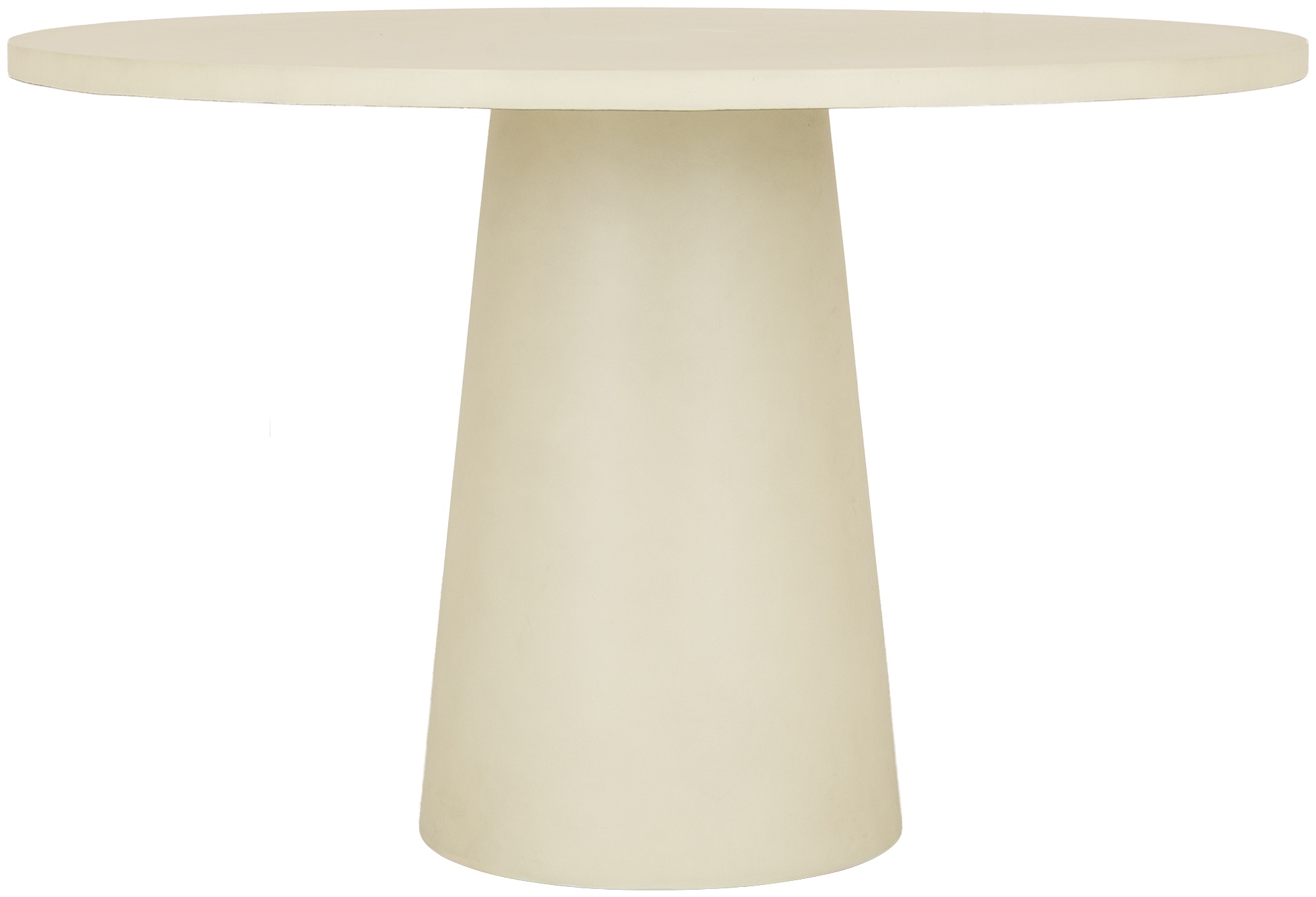 Mesa de comedor Halo con marco de cemento de fibra gris claro con acabado de lino, 120 cm. - image 3