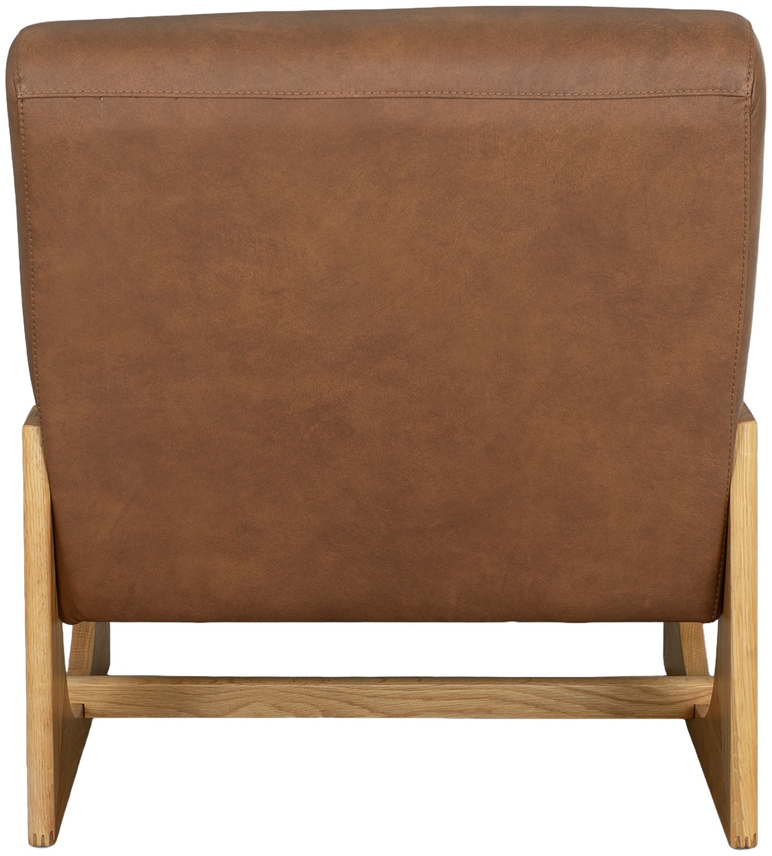 Arch lounge chair with Solid natural oak frame, Courier Hazel Leather - image 4