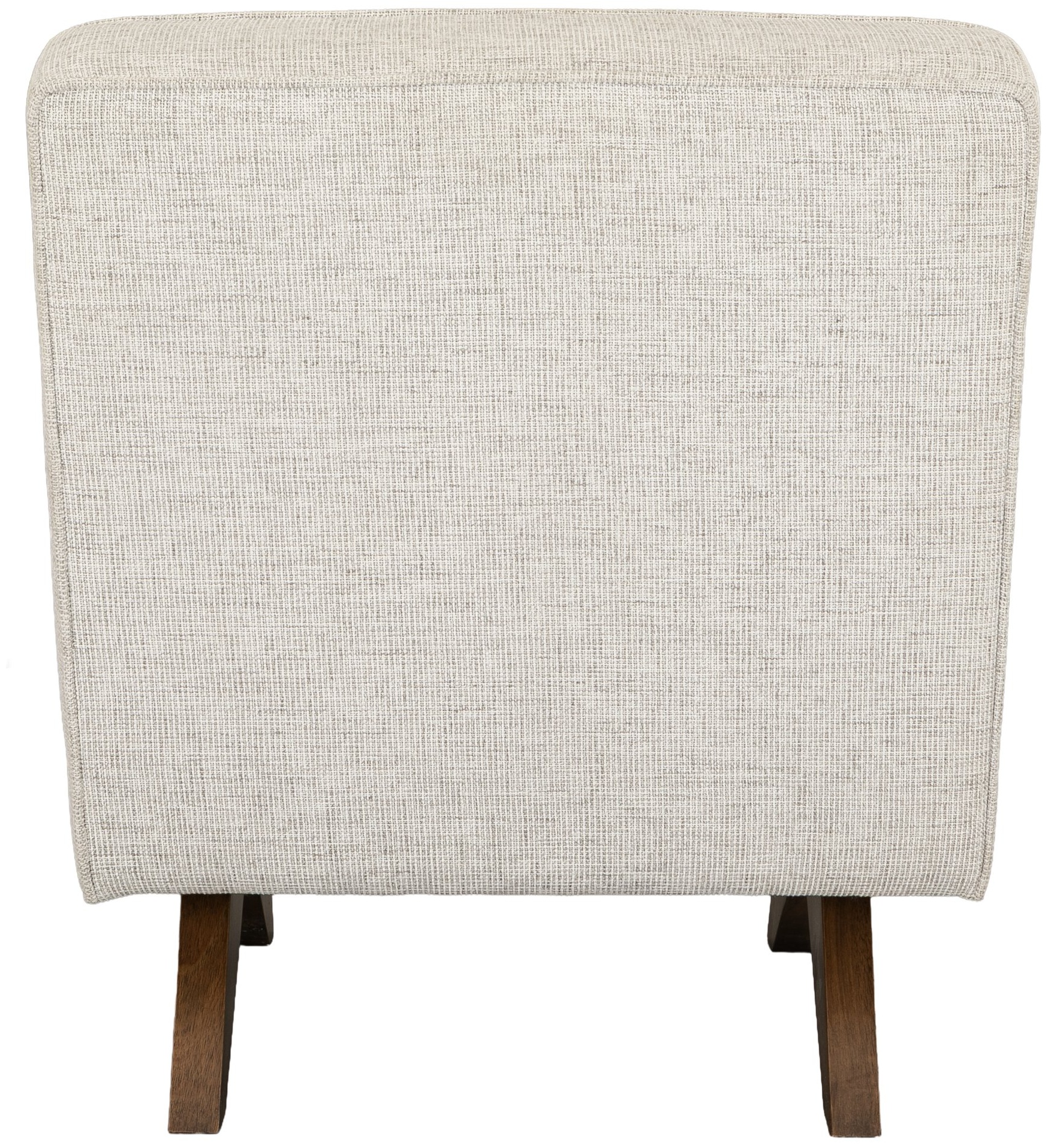 Bentley lounge chair with Solid walnut stained rubberwood frame, Cuba Bone Fabric - image 4