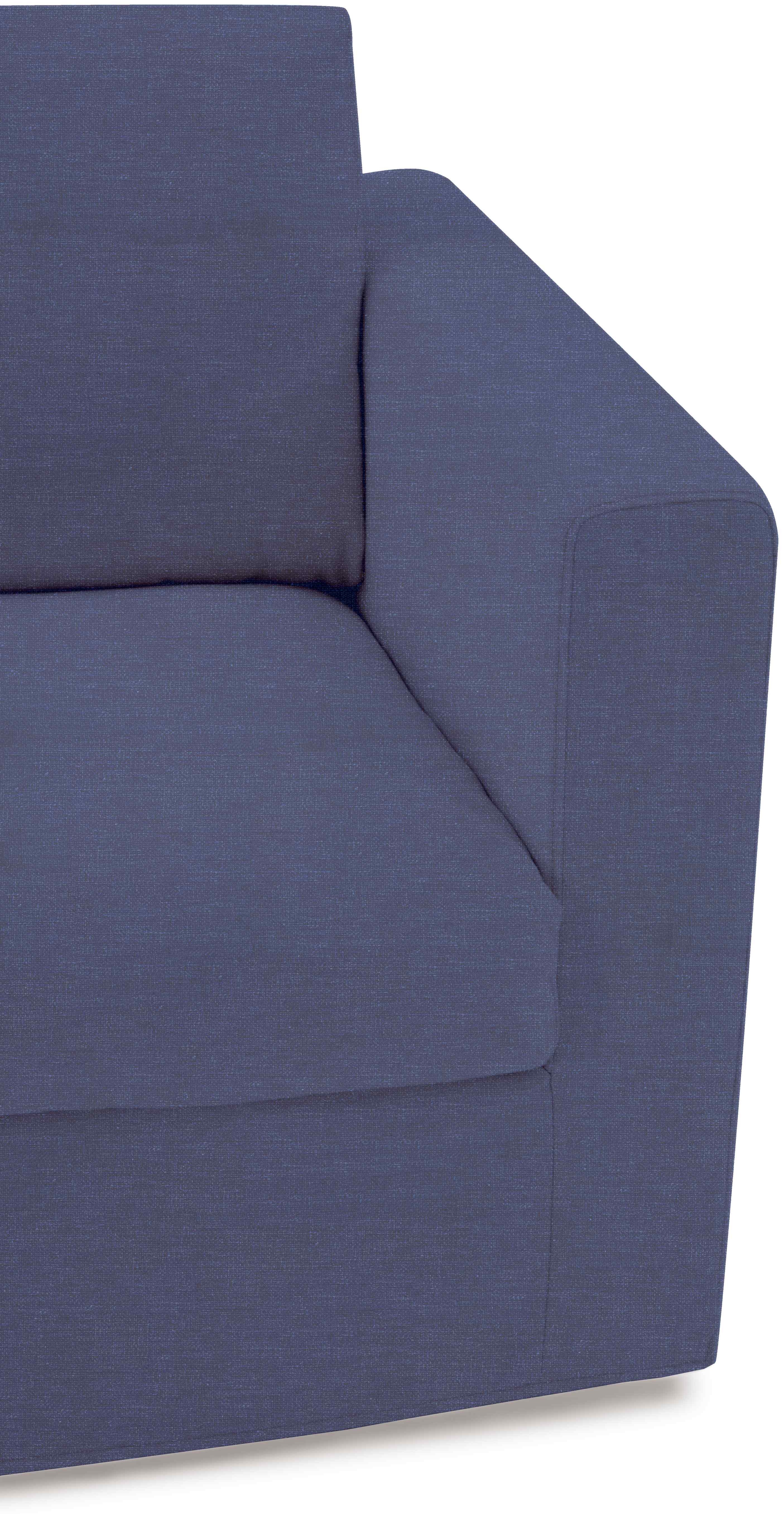 Sofá de 1 puesto Breeze con tela FLW azul marino. - image 1