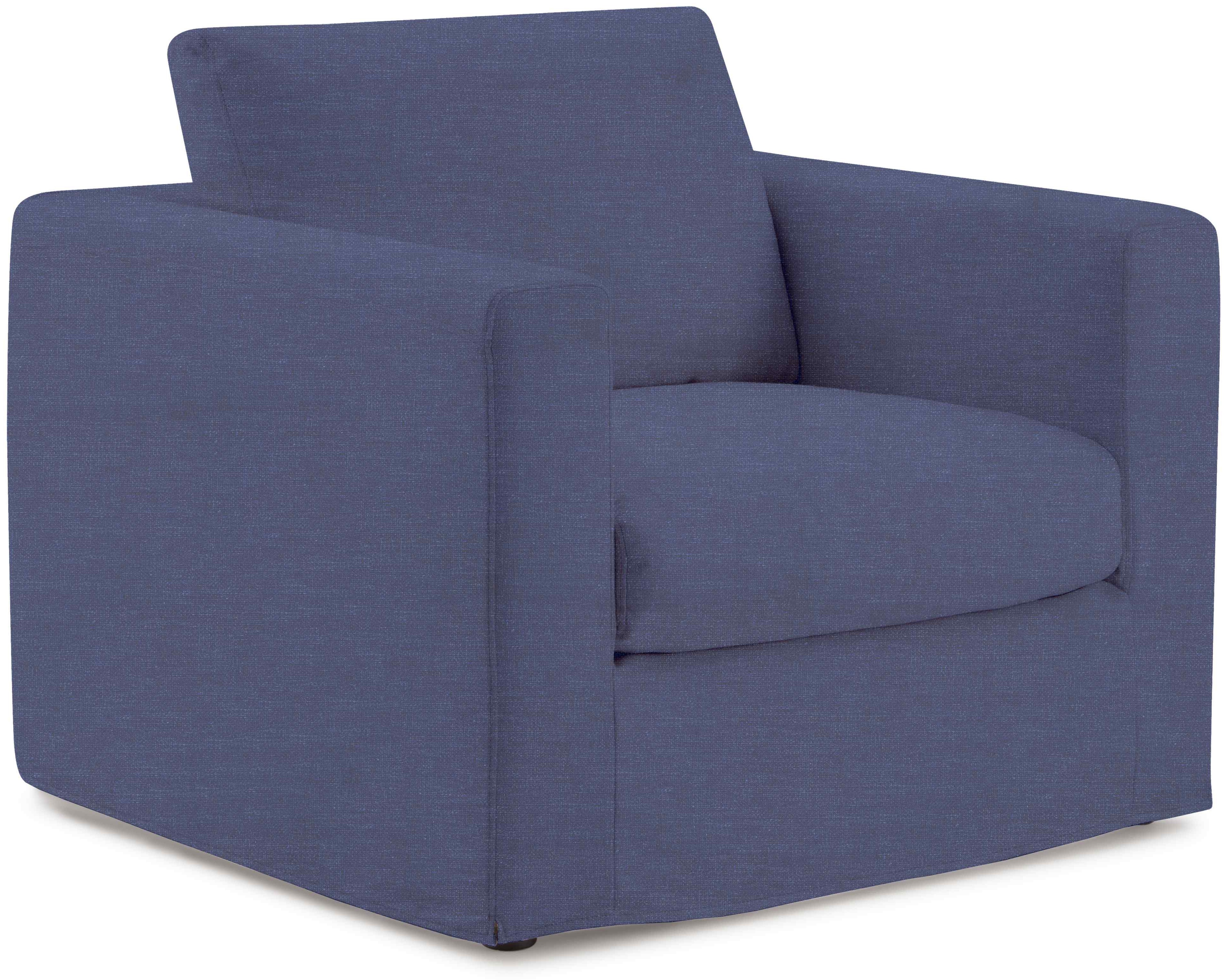 Breeze 1 seater sofa with FLW Navy Blue Fabric - image 5