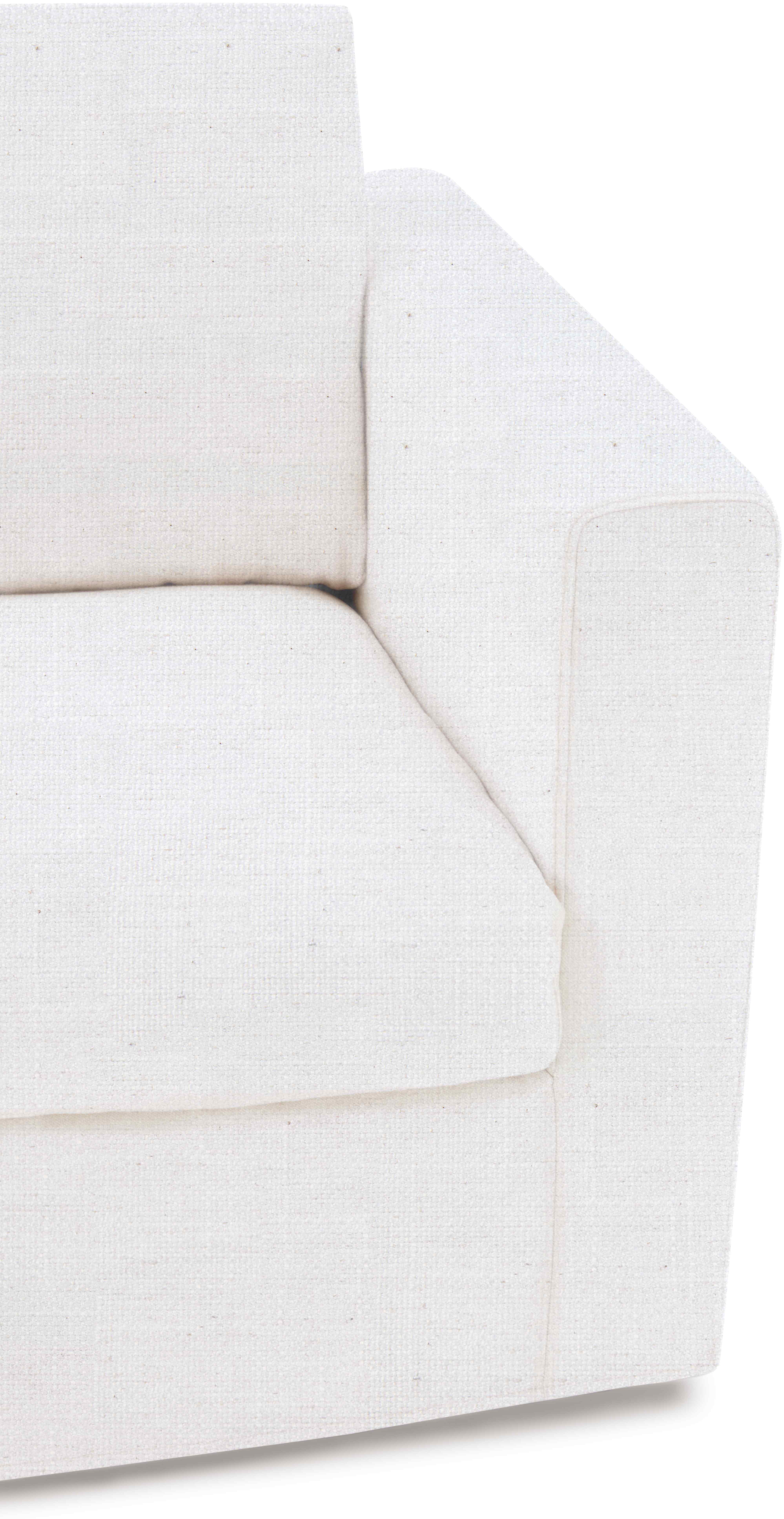 Sofá de 1 puesto Breeze con tela FLW en blanco hueso. - image 1