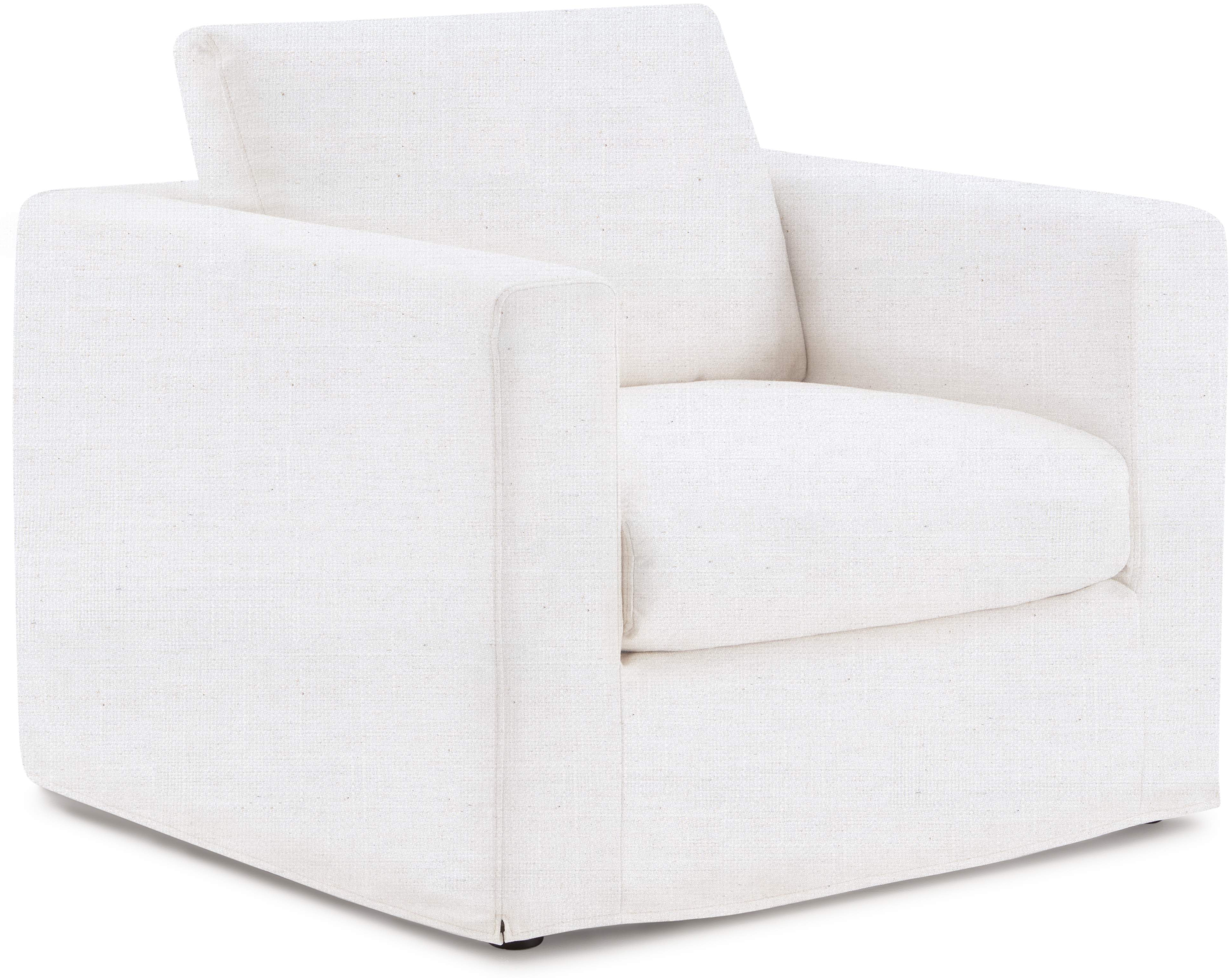 Sofá de 1 puesto Breeze con tela FLW en blanco hueso. - image 2