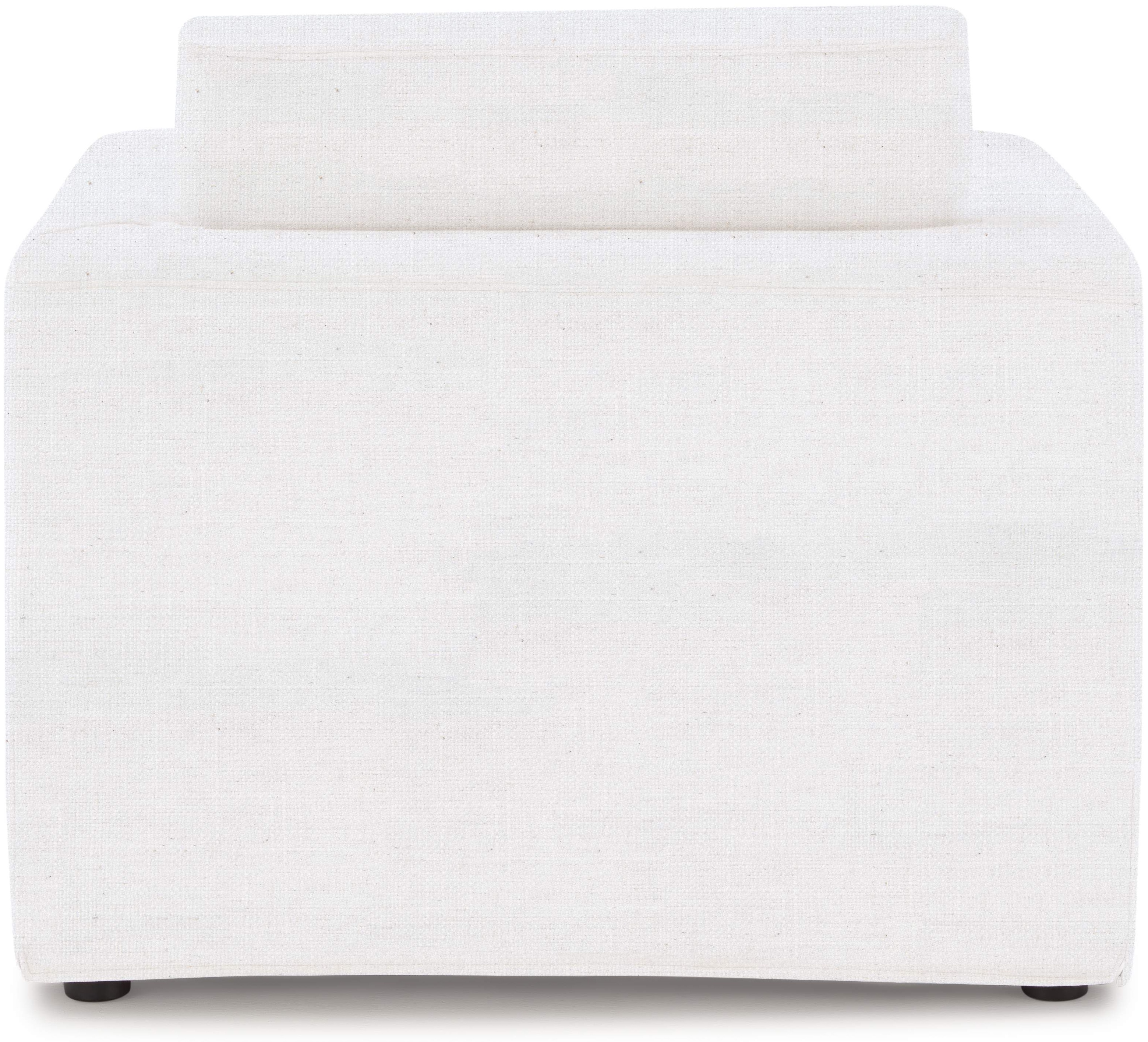 Sofá de 1 puesto Breeze con tela FLW en blanco hueso. - image 3