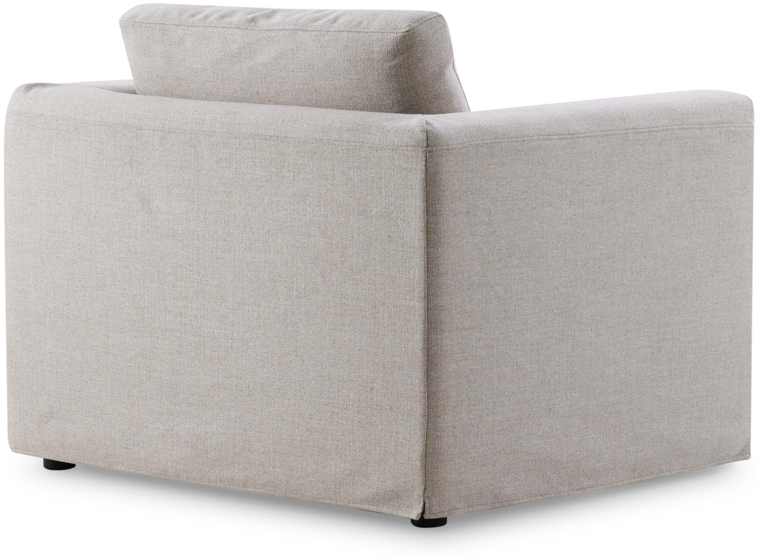 Breeze 1 seater sofa with LOX Khaki Fabric - image 4