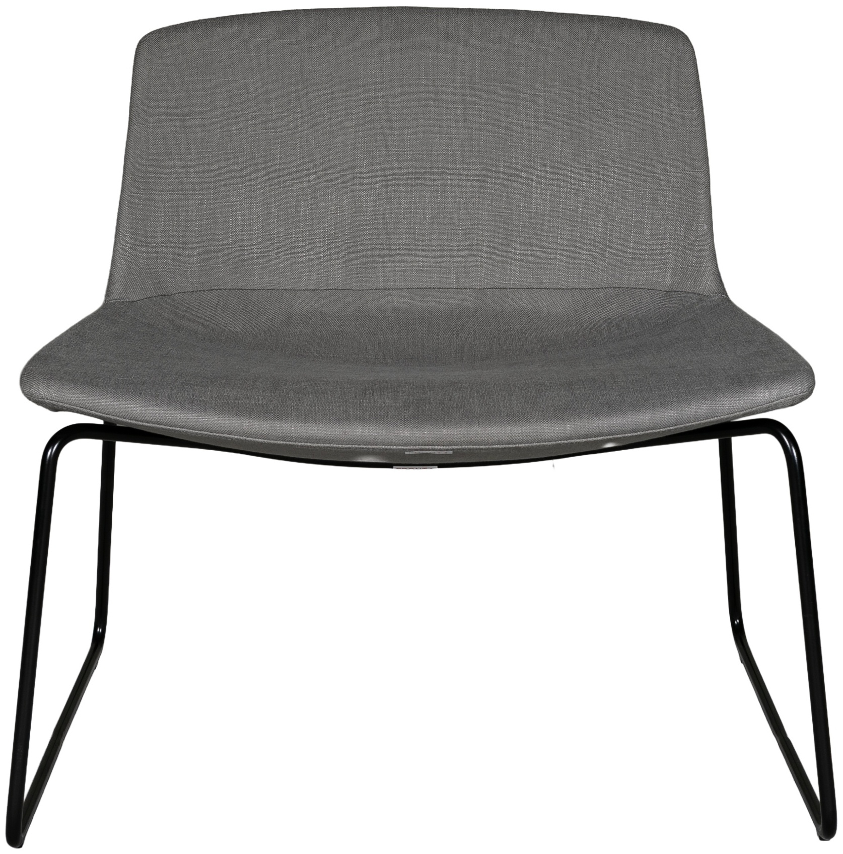 lip lounge chair with Black Powder coated steel frame, Diego Steel Fabric - image 1
