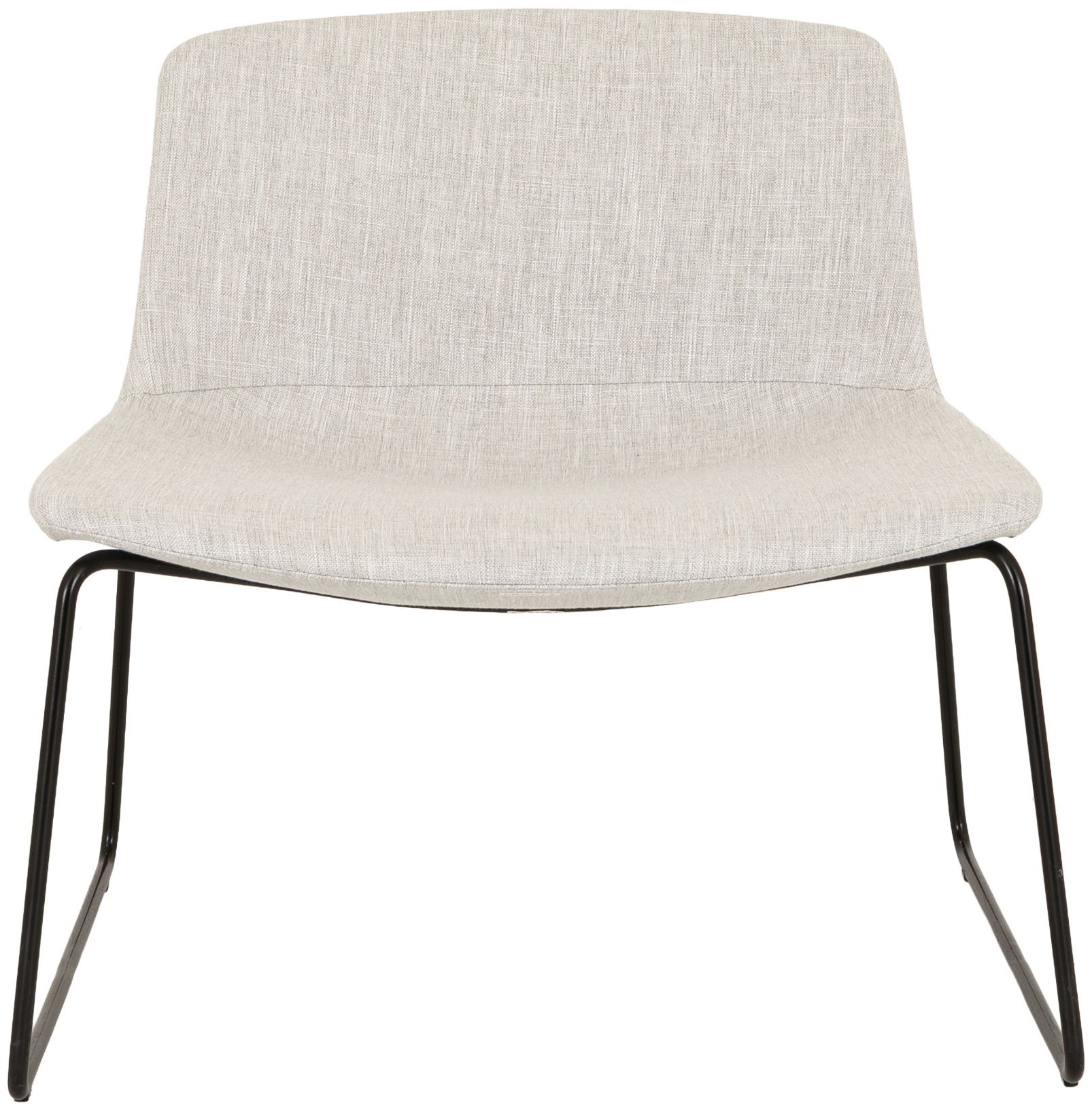 lip lounge chair with Black Powder coated steel frame, Diego Kit Fabric - image 1