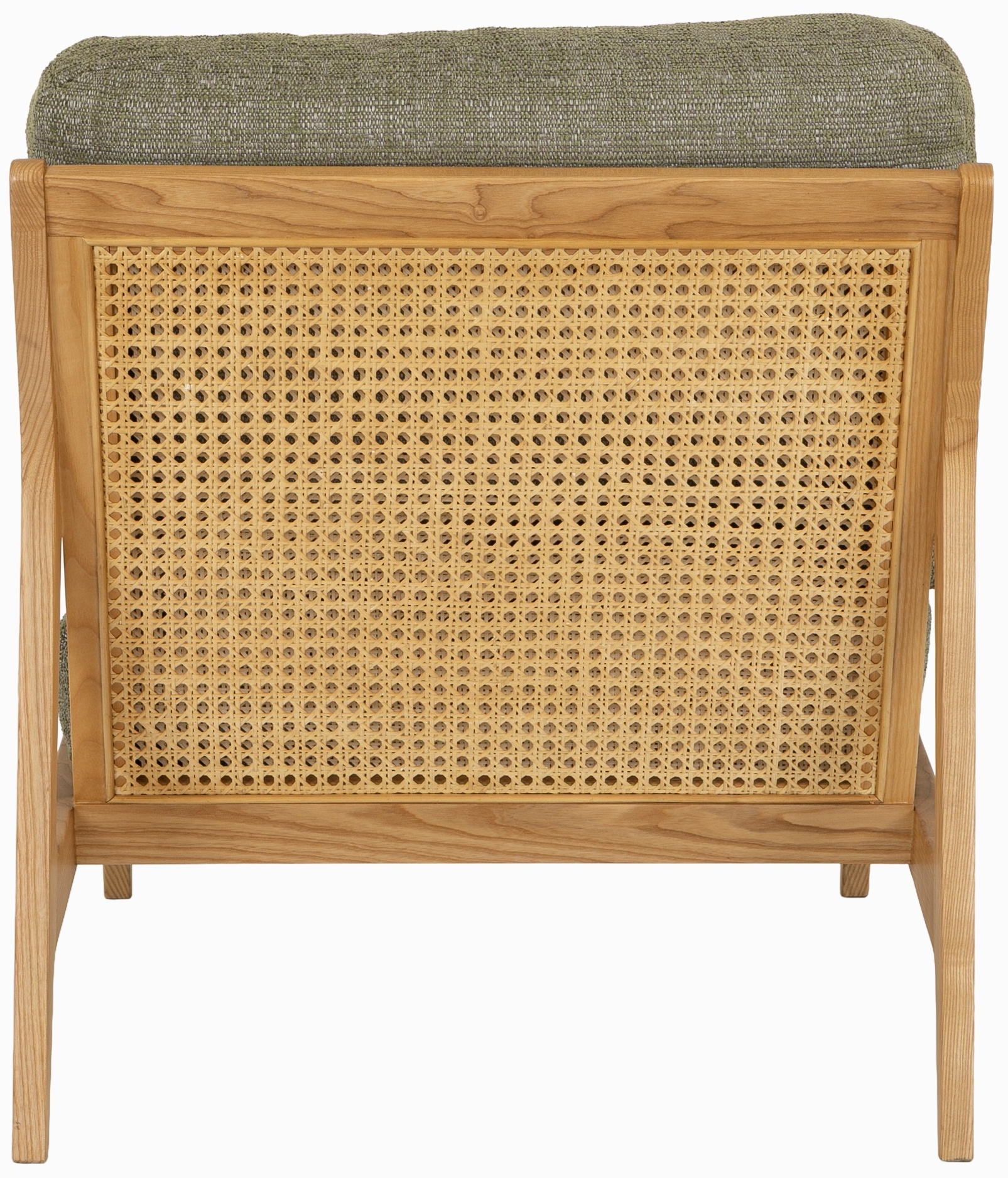 Lucas lounge chair with Solid natural rubberwood frame, Forza Sage Fabric - image 3