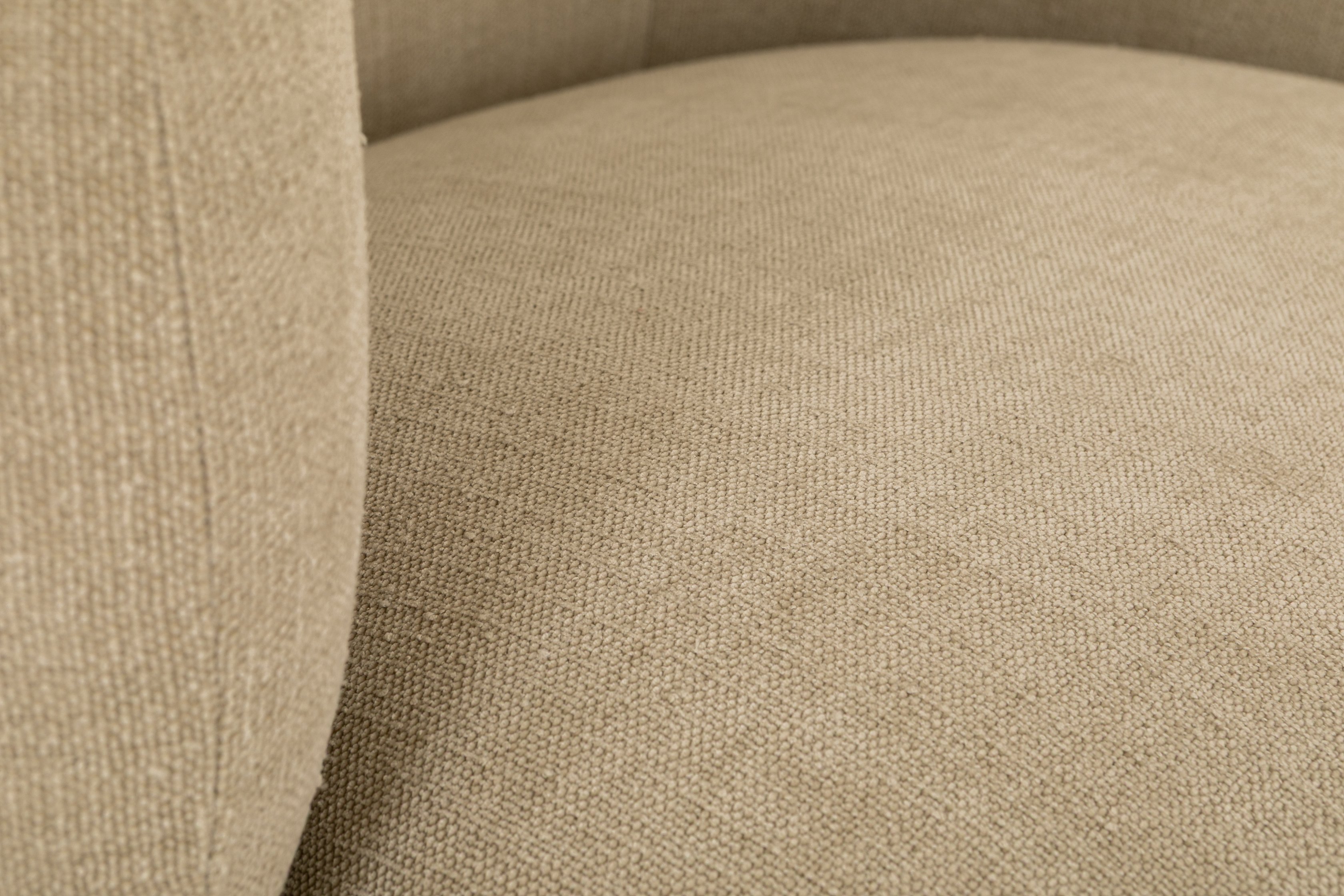 Patricia lounge chair with Chenille Oat Fabric - image 4