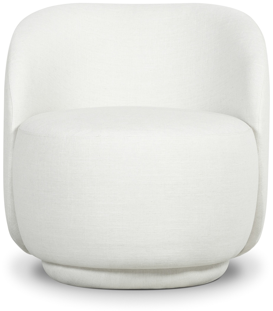 shell 1 seater sofa with Diego Cream Fabric - image 1