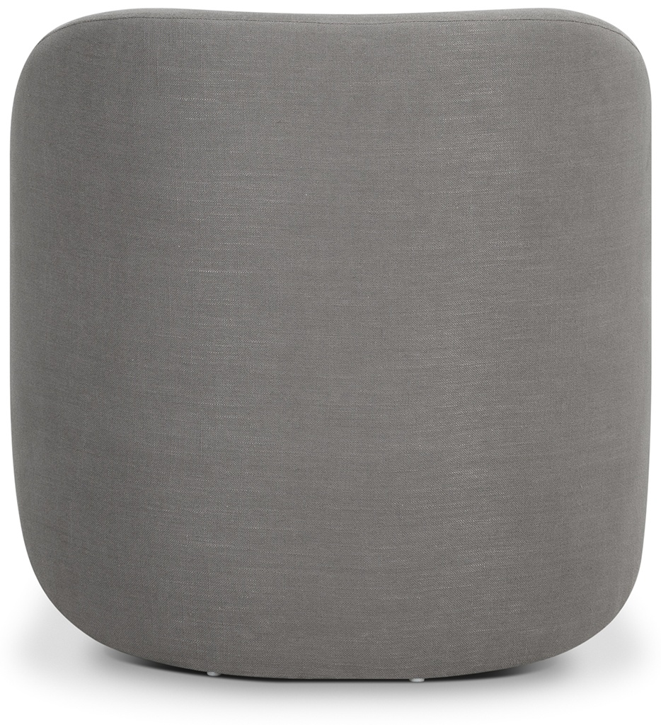 shell 1 seater sofa with Diego Steel Fabric - image 4