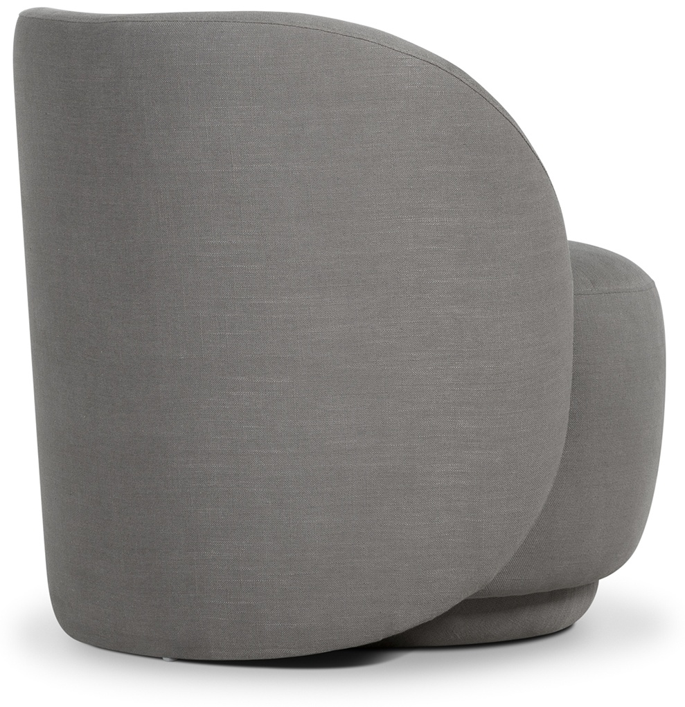 shell 1 seater sofa with Diego Steel Fabric - image 5