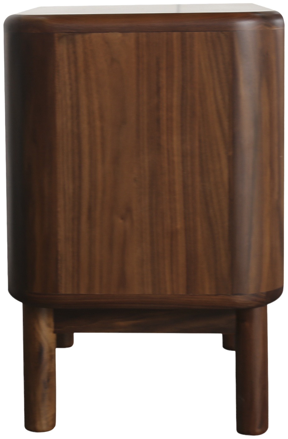 Froda Bedside Cabinet with Solid natural walnut frame, Natural walnut veneer body - image 3