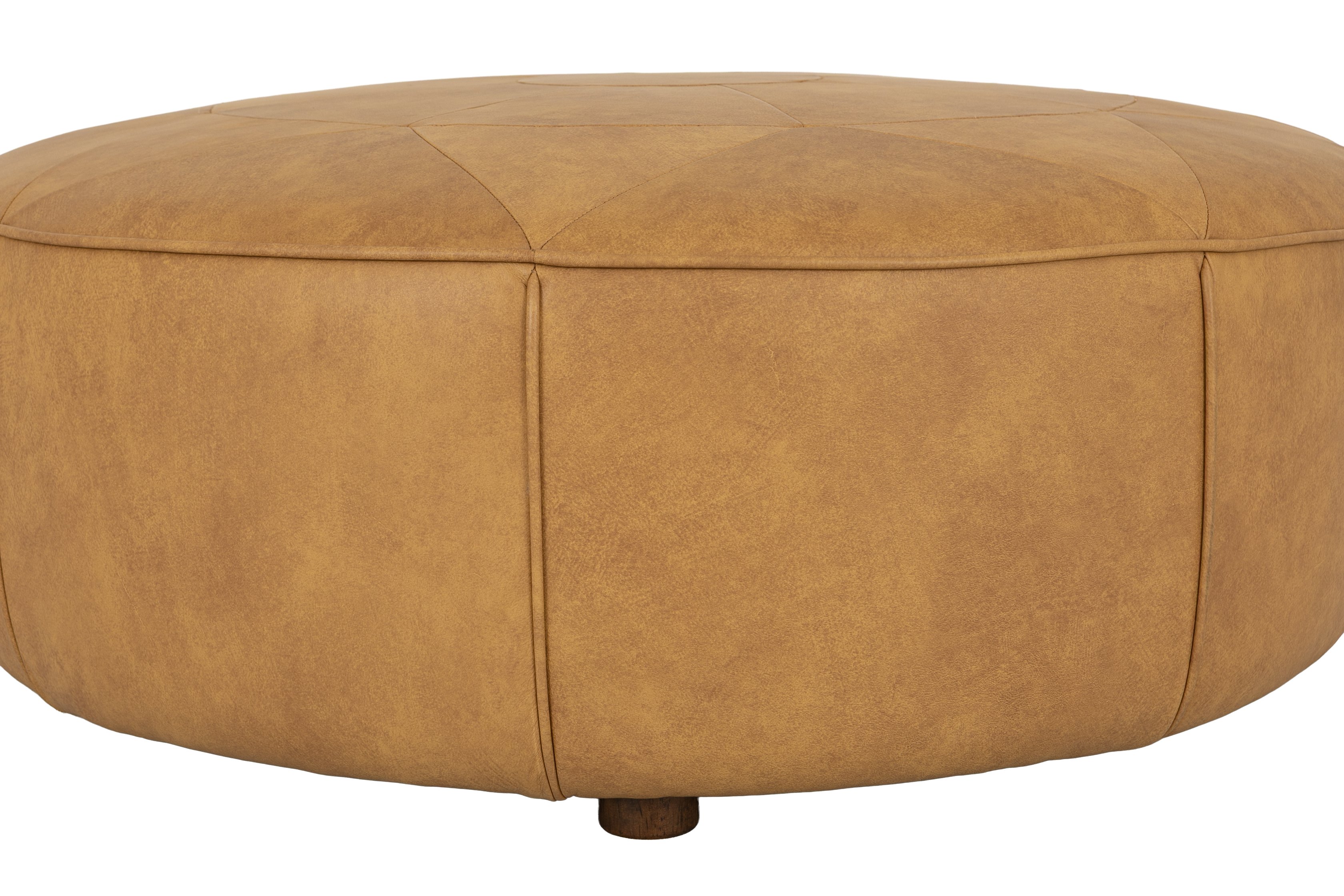 Otomana Compass con cuero Courier Tan. - image 3