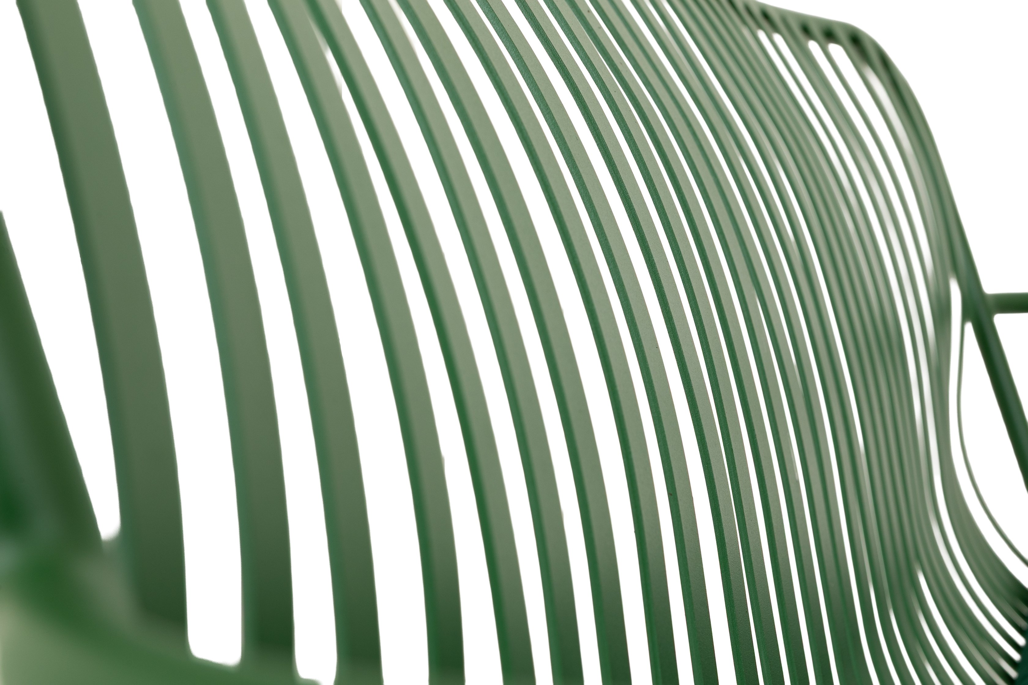 Petrol Lounge Bench with Green Powder coated steel frame, Solara Forest Green Fabric - image 3