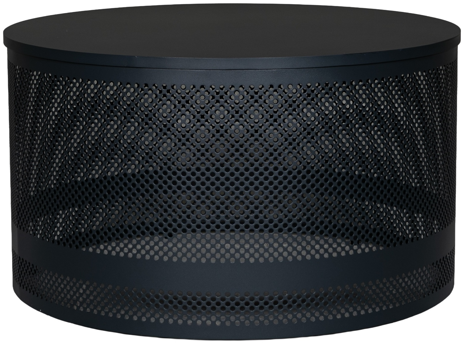 Petrol Coffee Table with Black Powder coated steel frame, 78 cm - image 1