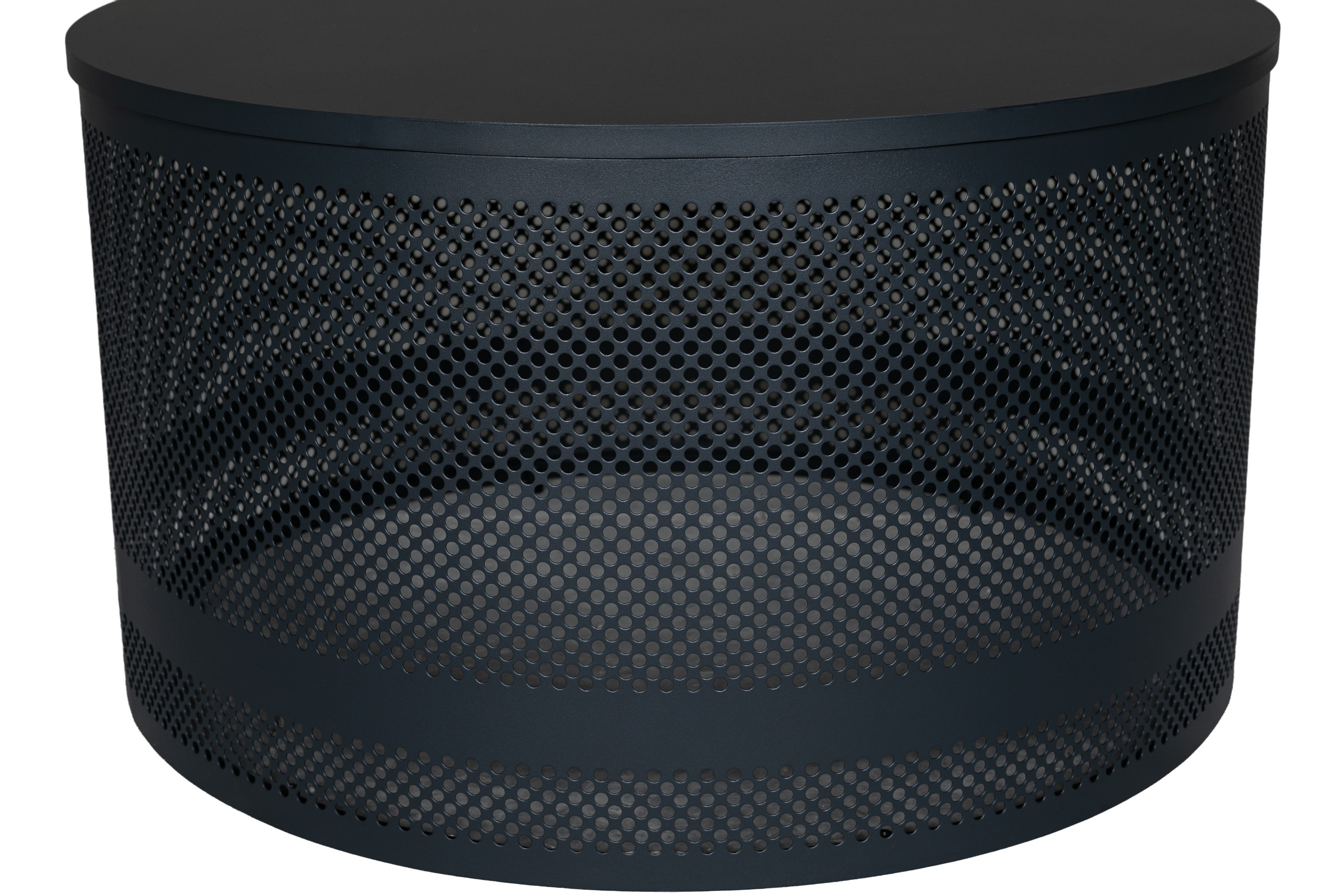 Mesa de café Petrol con marco de acero recubierto en pintura electrostática negra, 78 cm - image 3