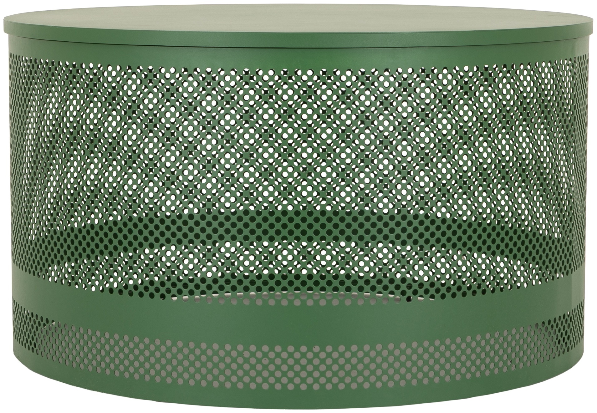 Mesa de café Petrol con marco de acero pintura electrostática verde, 78 cm - image 1