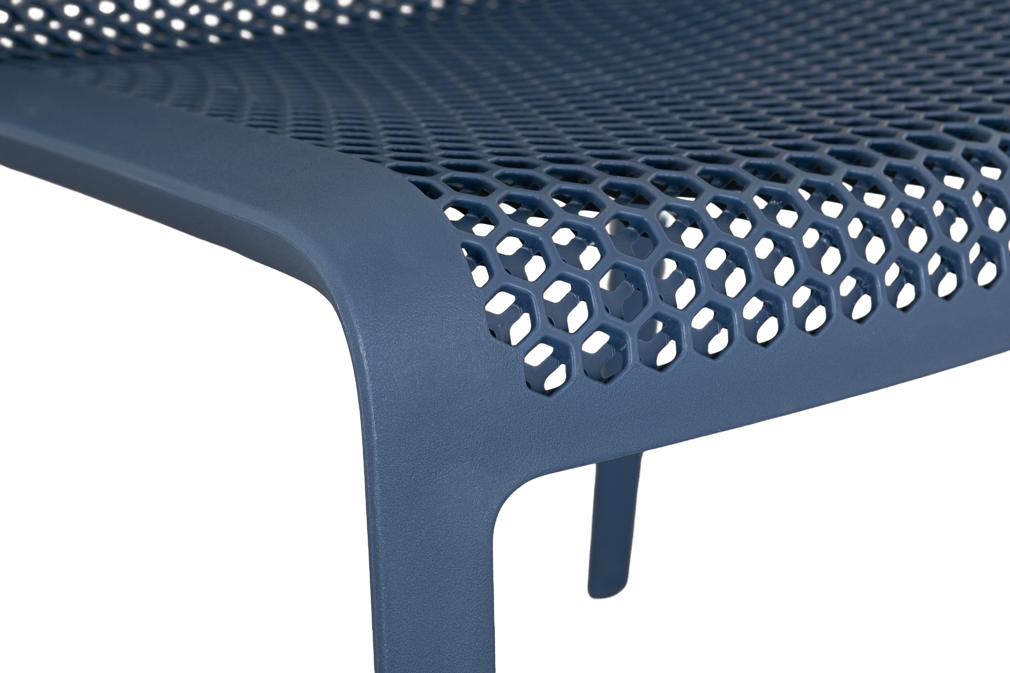 silla de comedor bee con marco de polipropileno azul - image 3