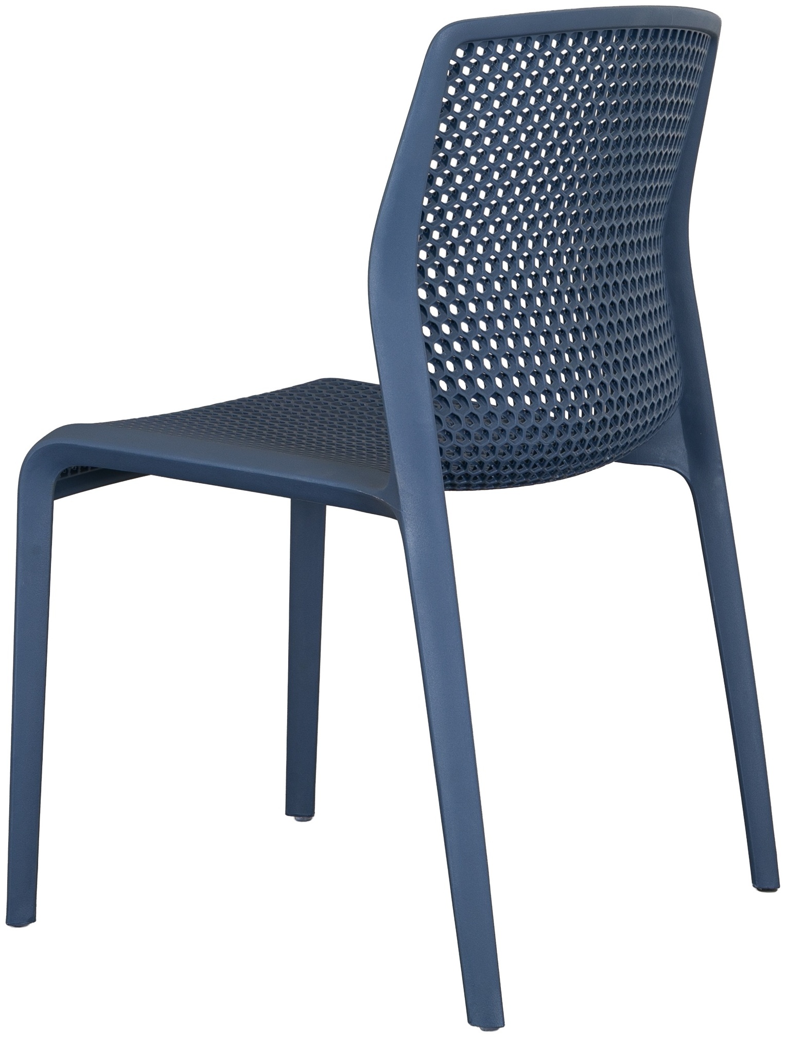 silla de comedor bee con marco de polipropileno azul - image 5